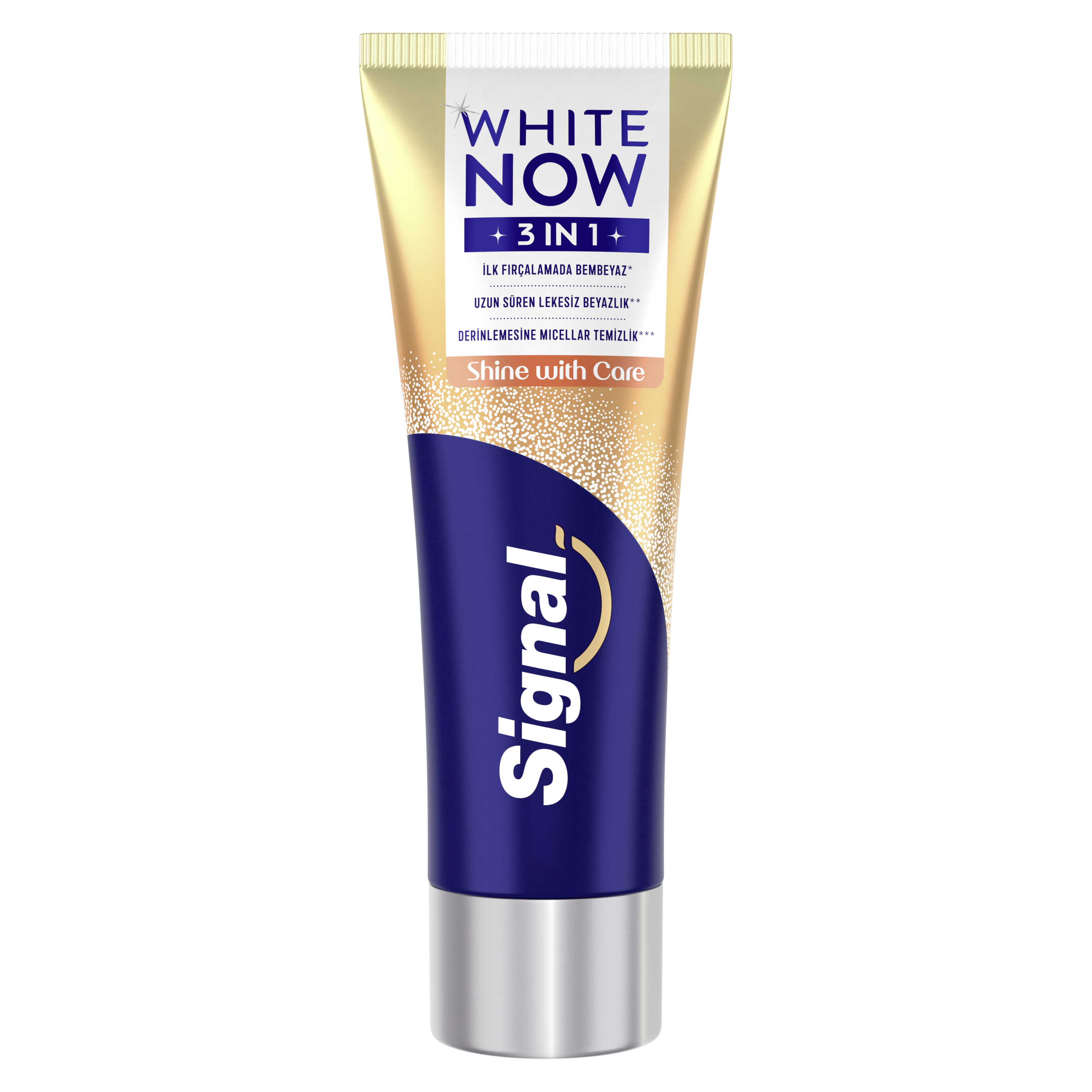 Signal  Diş Macunu  Shine With Care 3 in 1 75 ML packshot