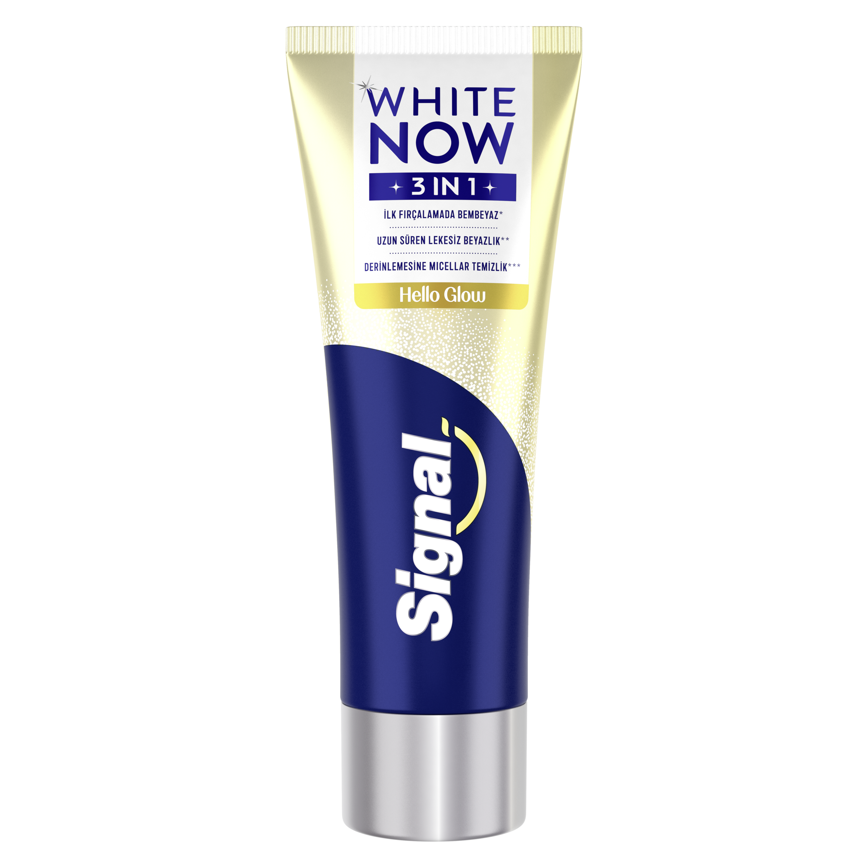 Signal  Diş Macunu  Hello Glow 3 in 1 75 ML packshot