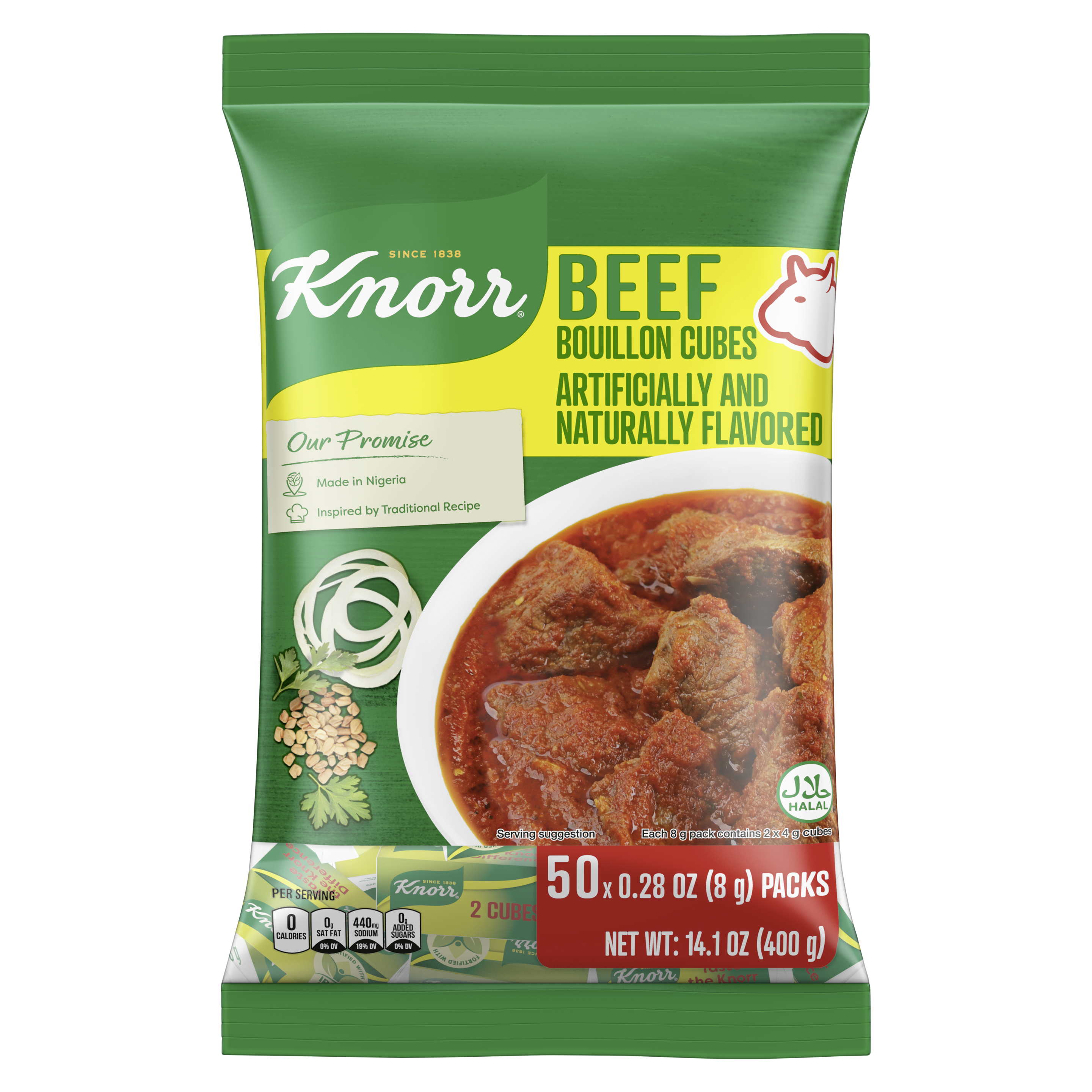 KNORR® NIGERIAN BEEF BOUILLON CUBES