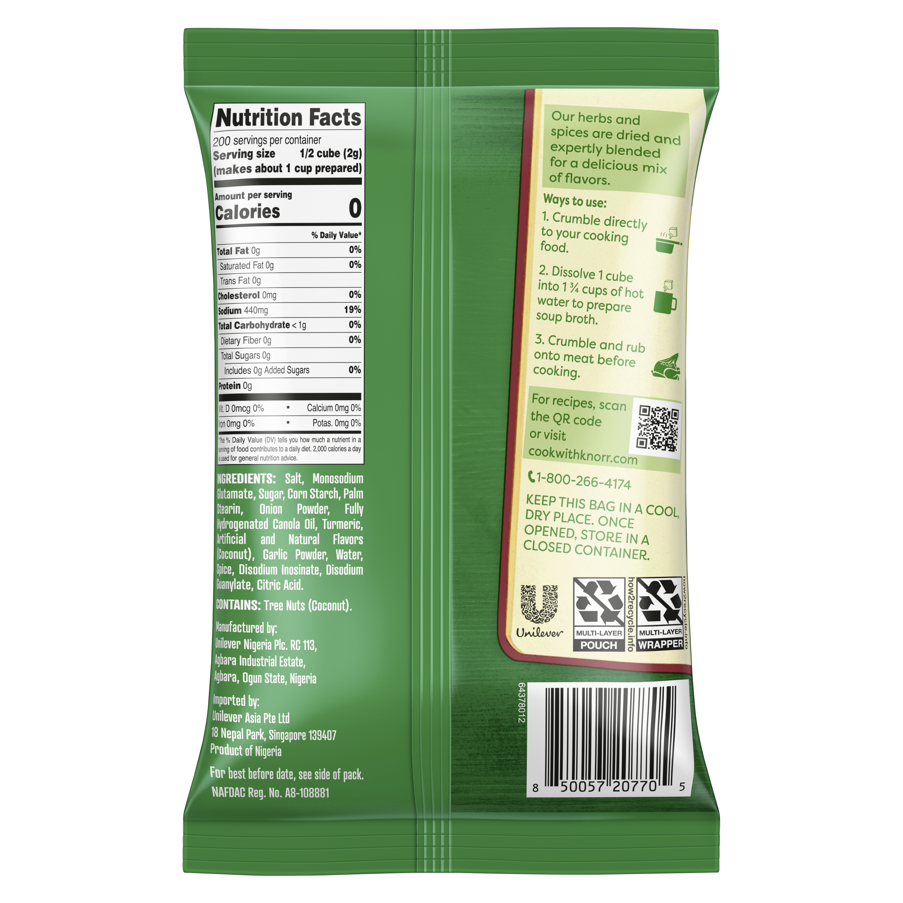 KNORR® NIGERIAN CHICKEN BOUILLON CUBES