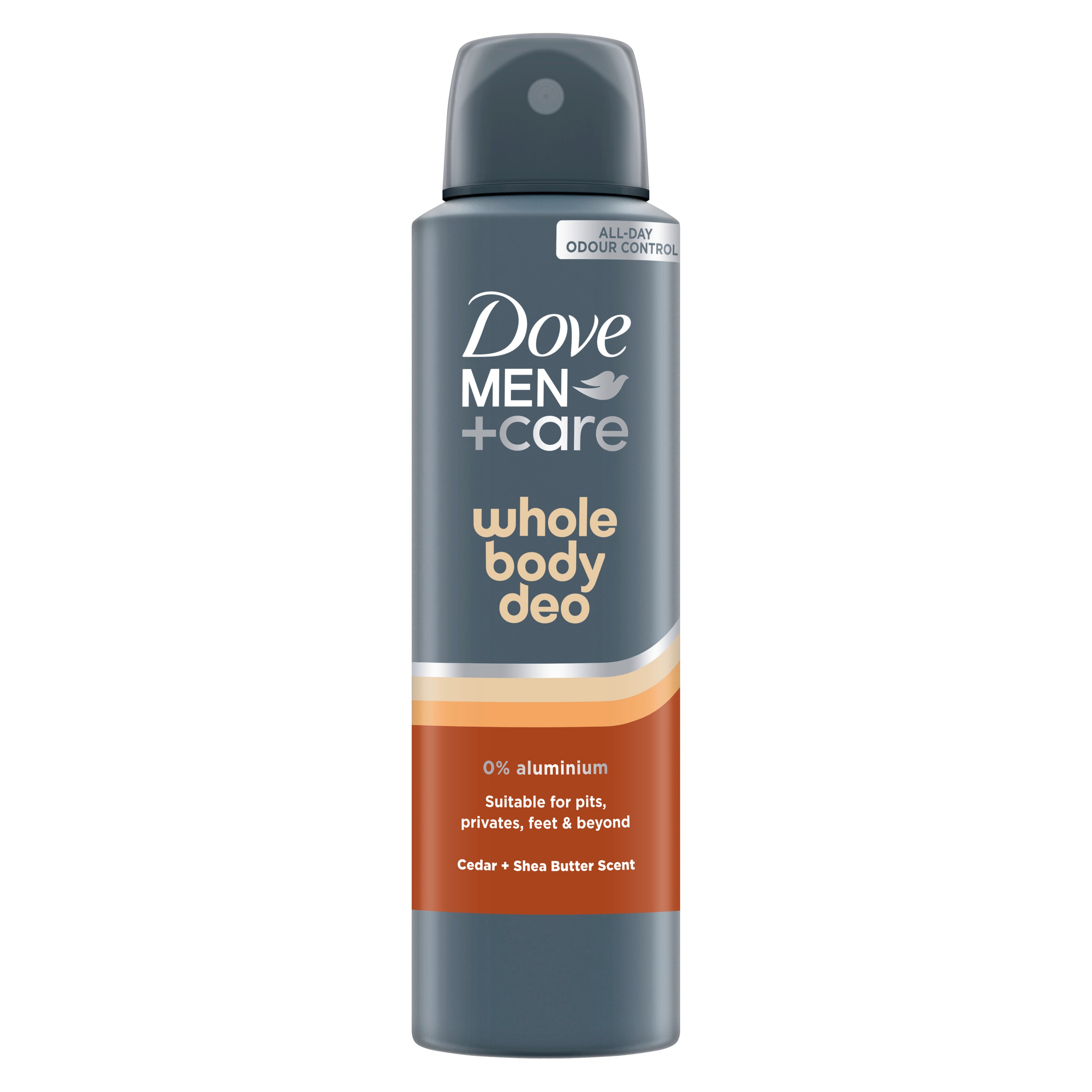 Dove Men + Care Whole Body Deo Spray Cedar & Shea Butter 150ml packshot
