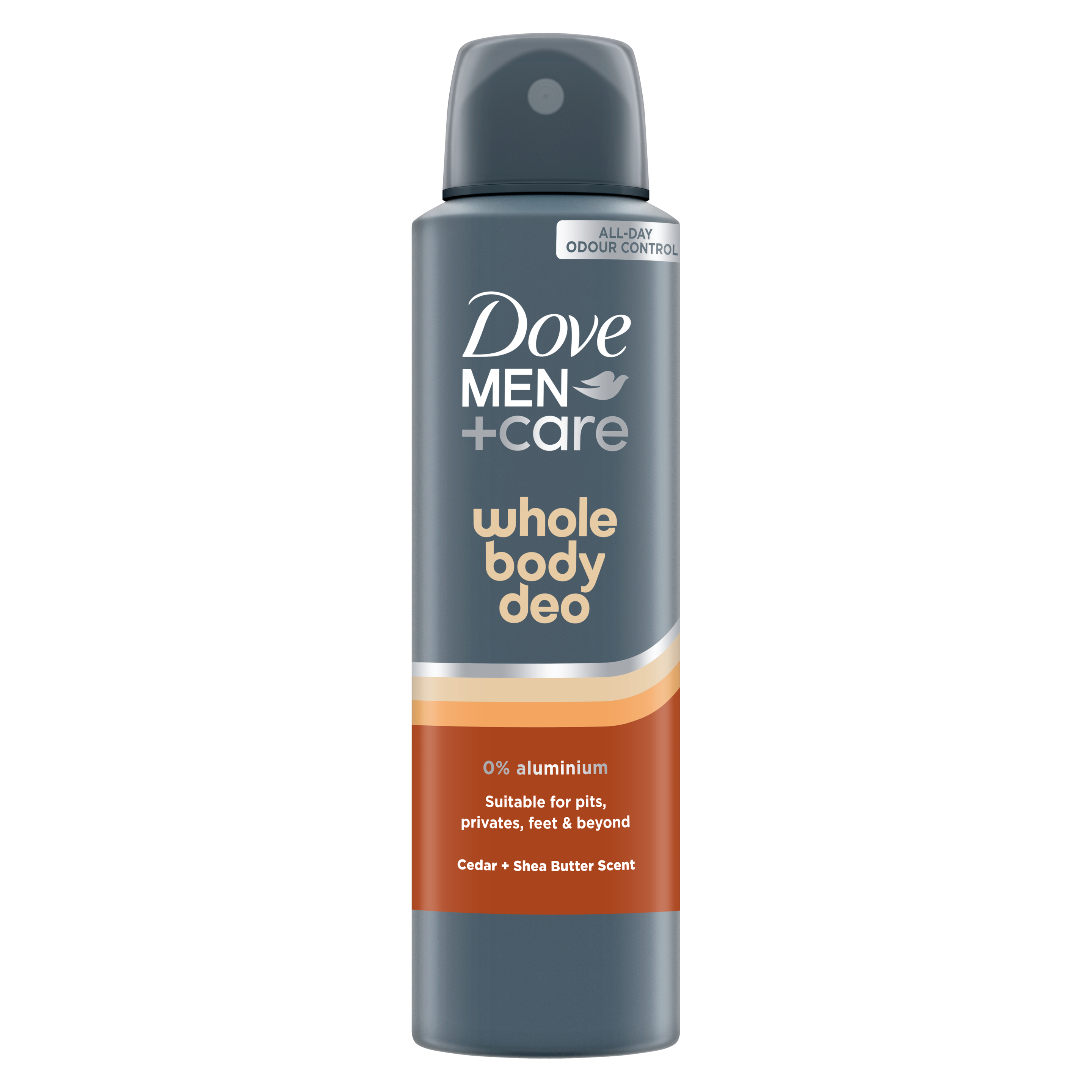 Dove Men+Care Cedar & Shea Butter Whole Body Deo 150 ml packshot