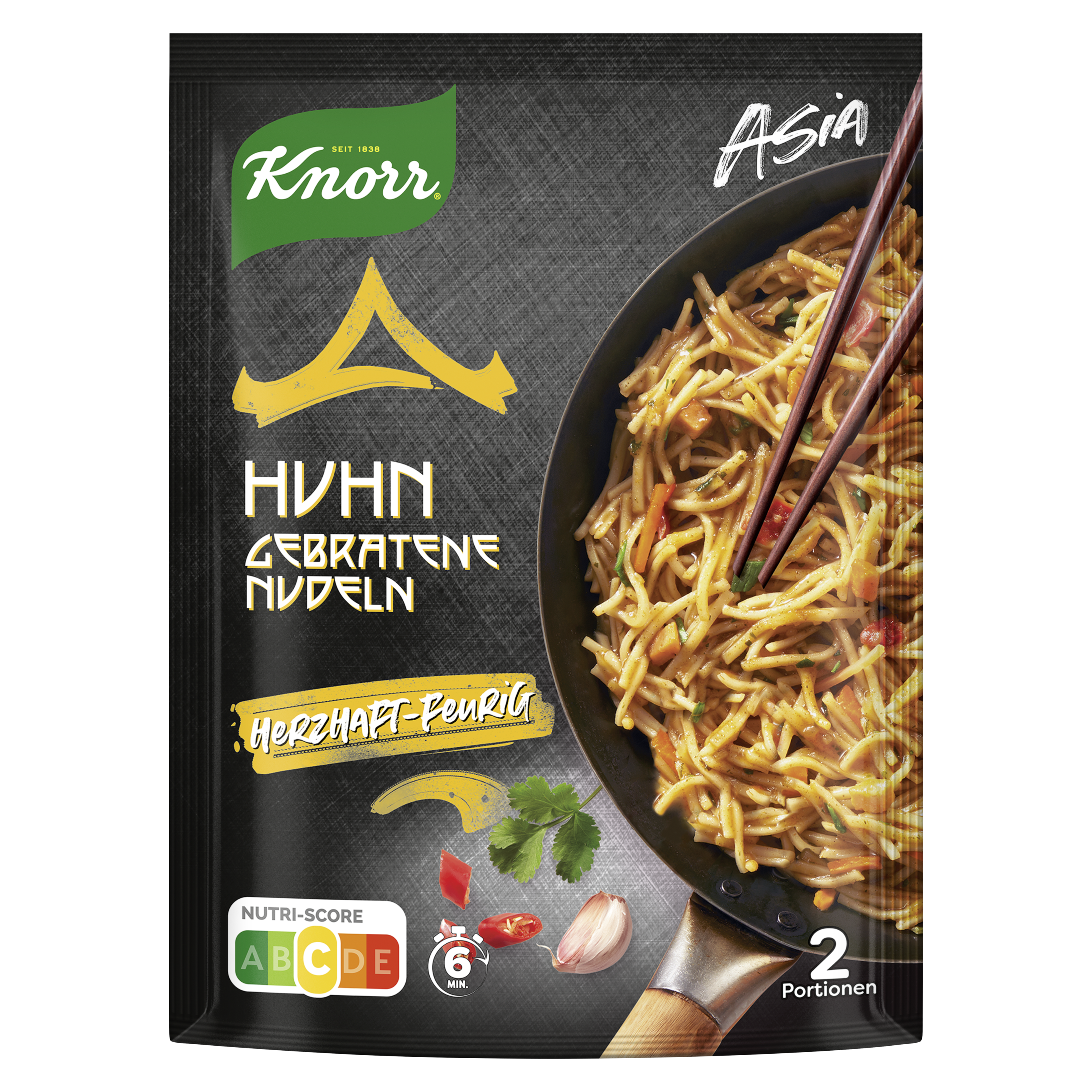Knorr Asia Gebratene Nudeln Huhn 134 g packshot