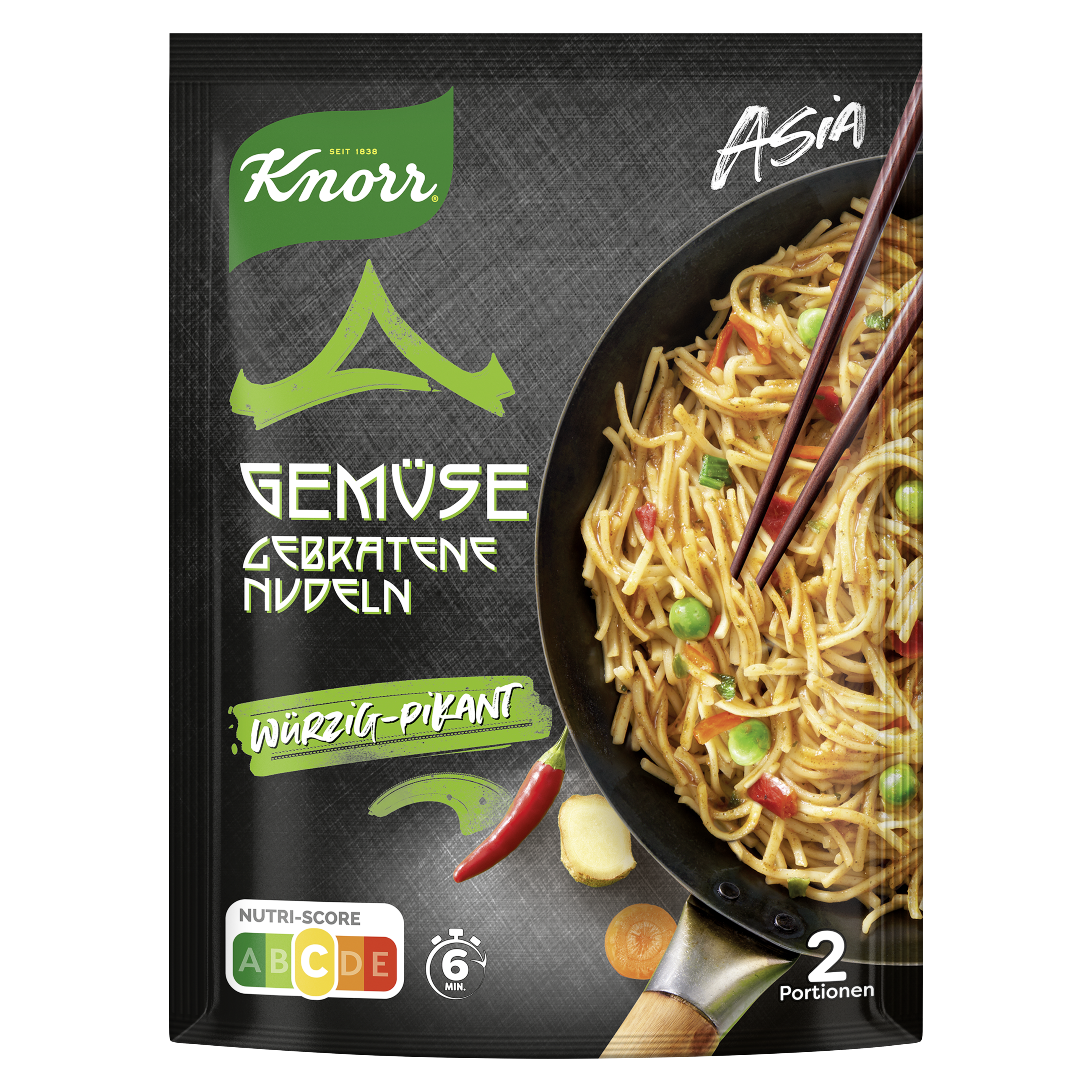 Knorr Asia Gebratene Nudeln Gemüse 139 g packshot