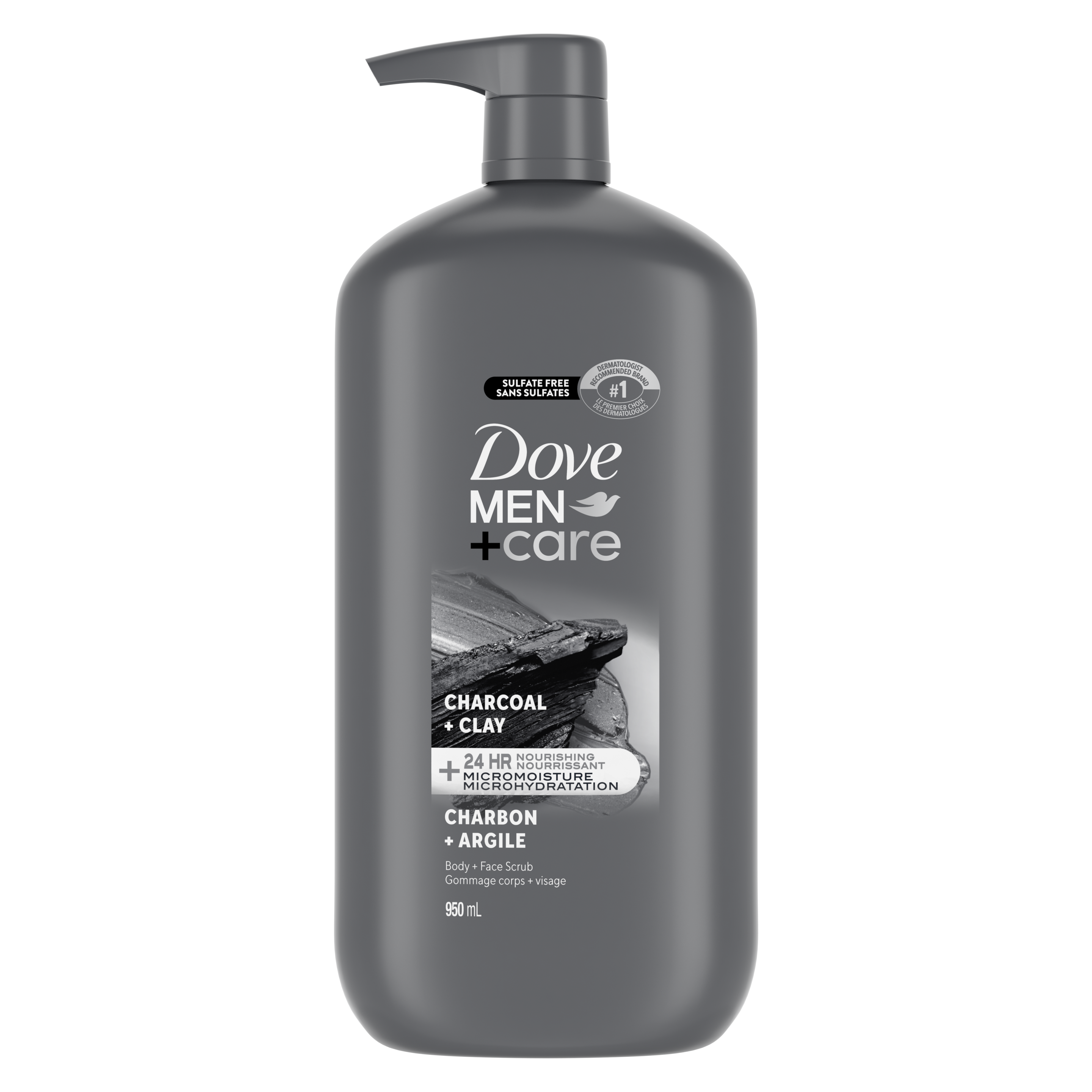 Dove Men+Care Charcoal + Clay Body Wash 532ml