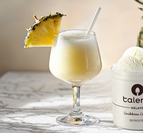 Piña Colada made with Talenti Gelato.