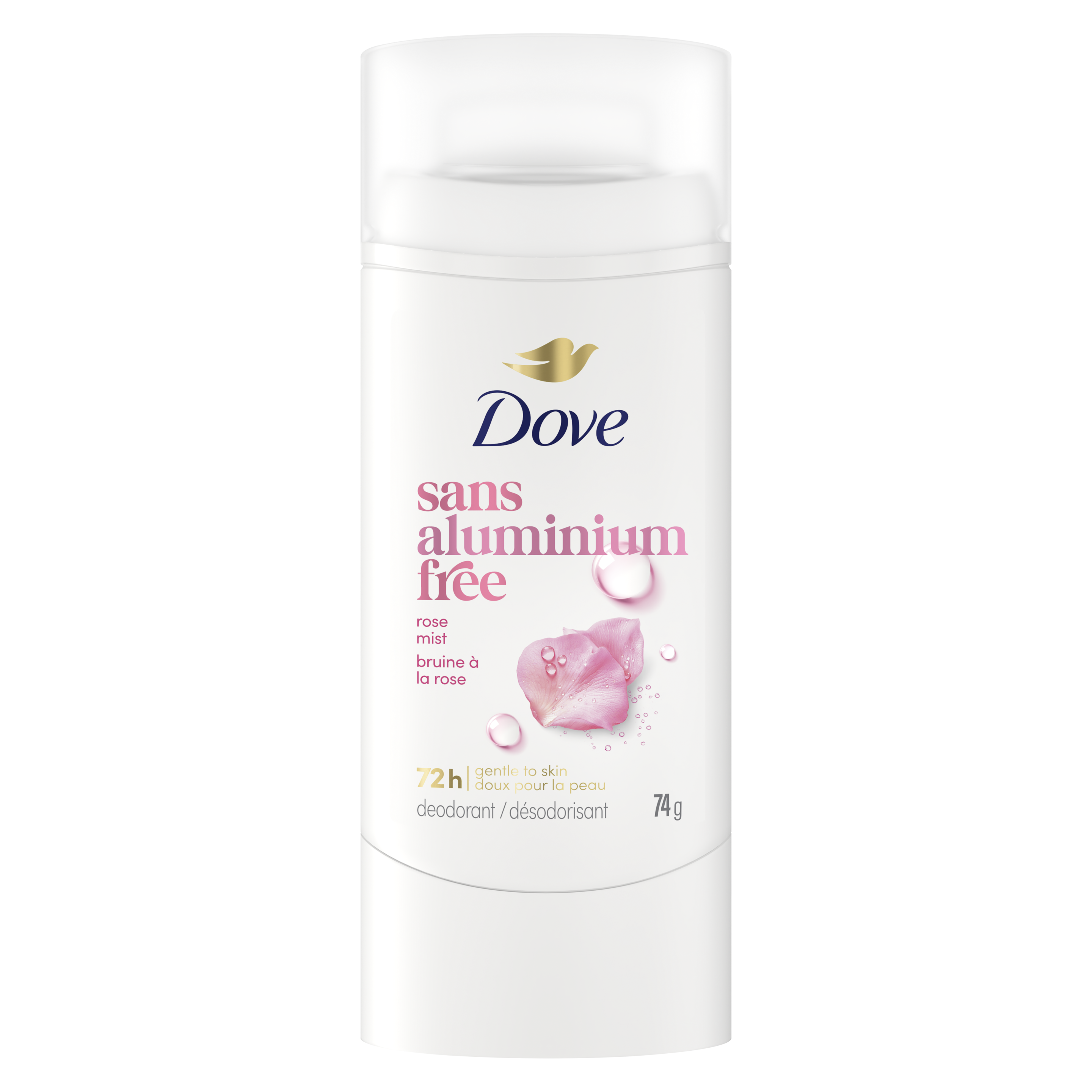 Dove Aluminum Free Deodorant Stick Rose Mist packshot