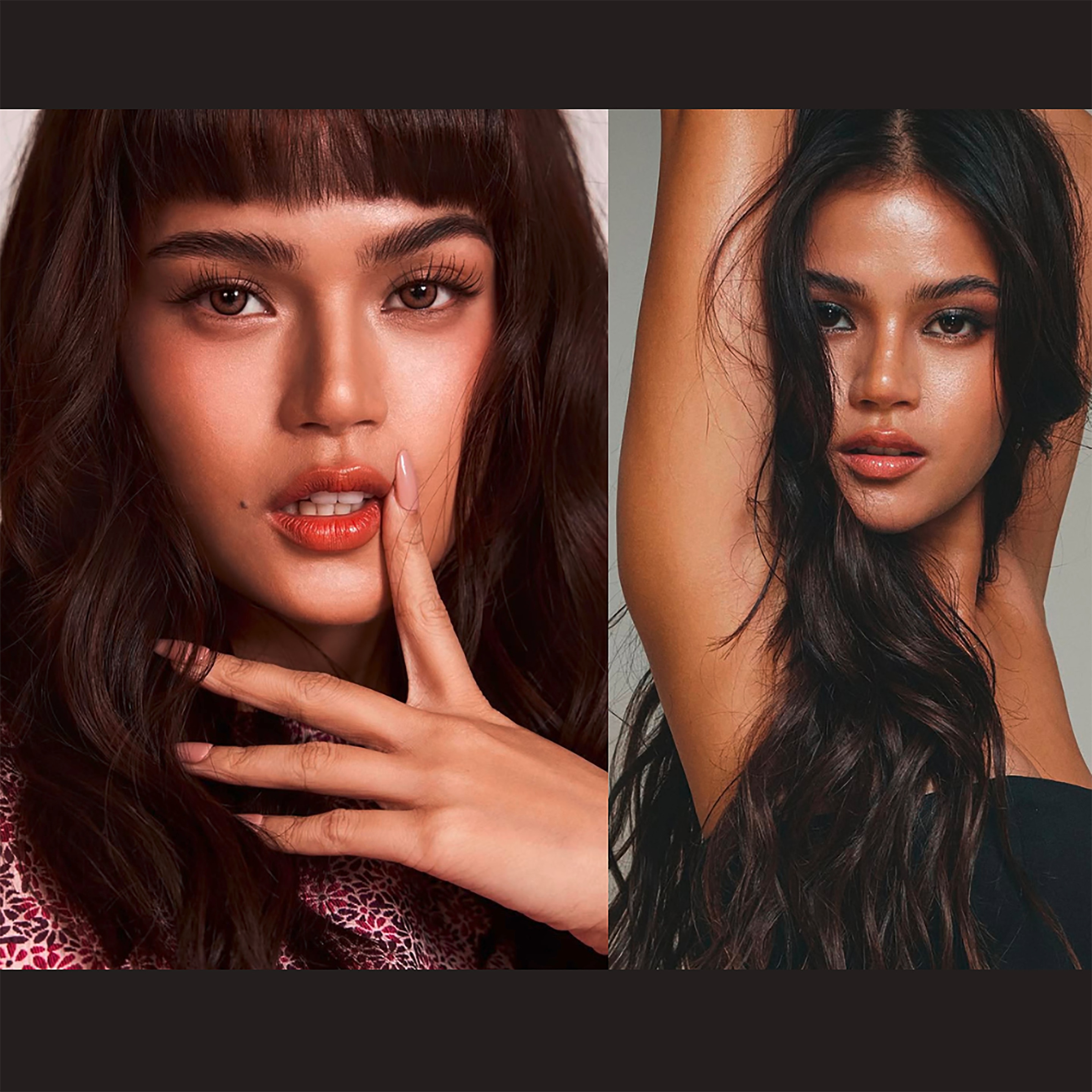 Actress Maris Racal in dramatic eye makeup.