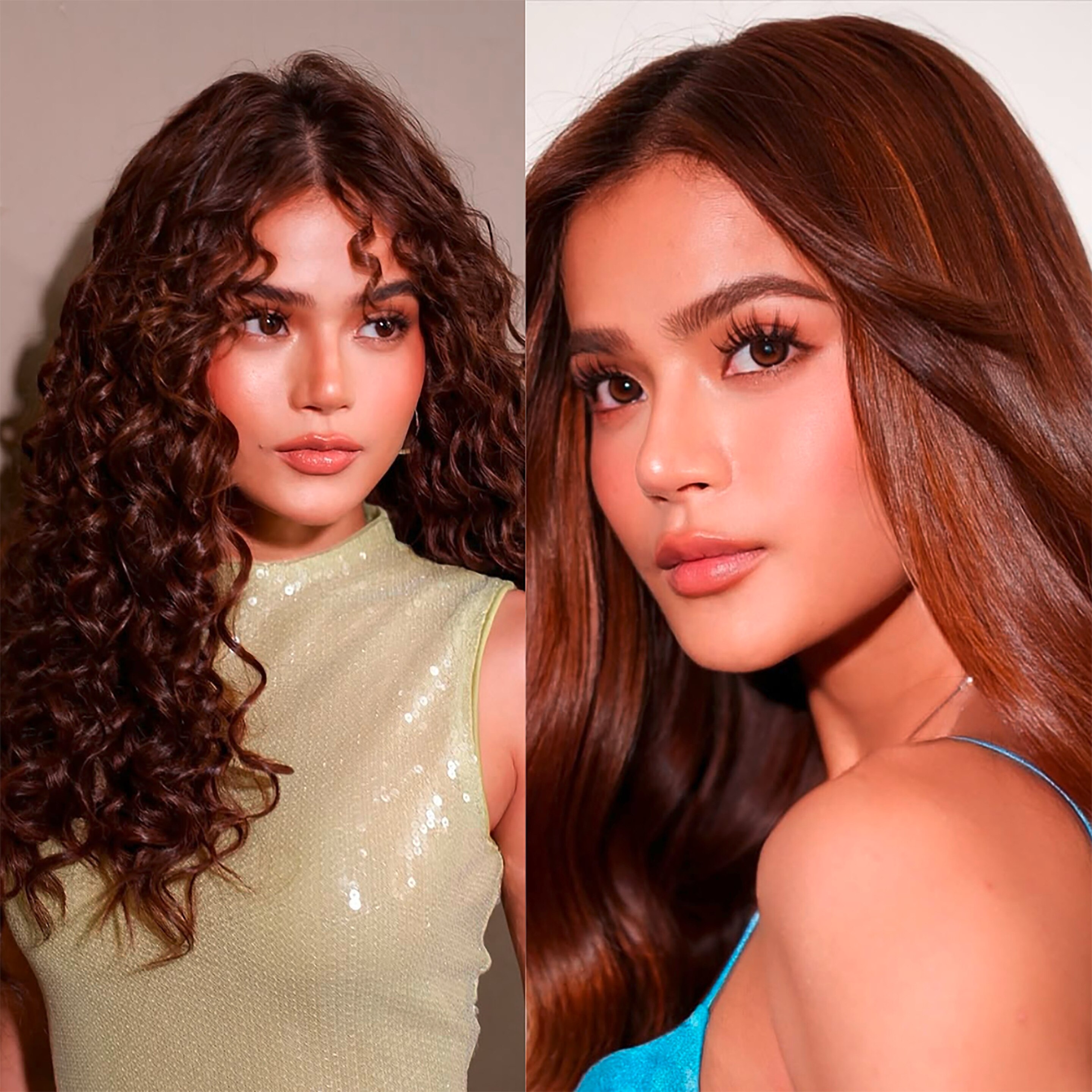 Actress Maris Racal in doll-like makeup looks.