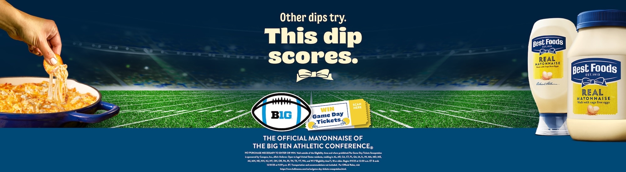 The official mayonnaise of the Big Ten Athletic Conference