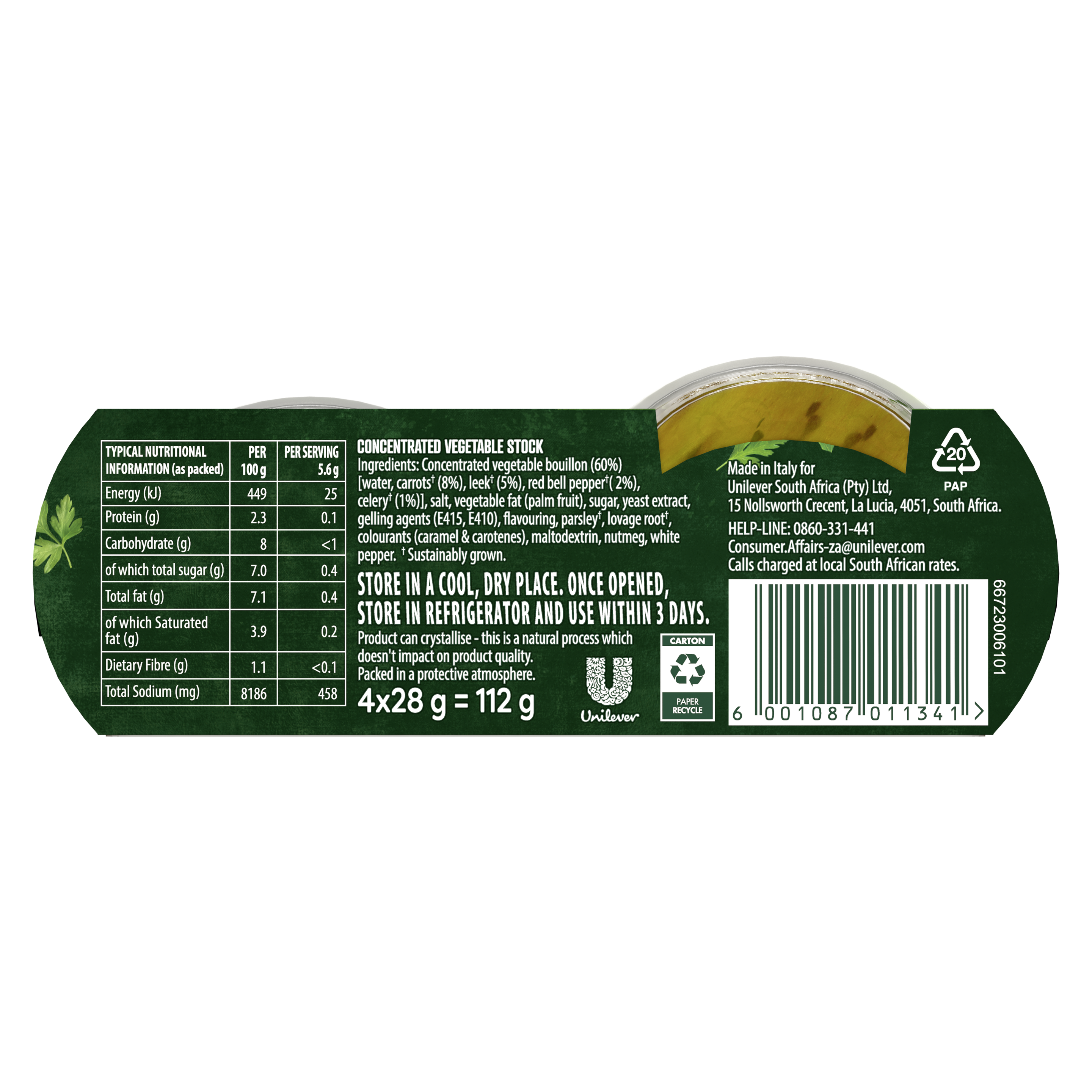 Knorr Vegetable Stock Pot 28g