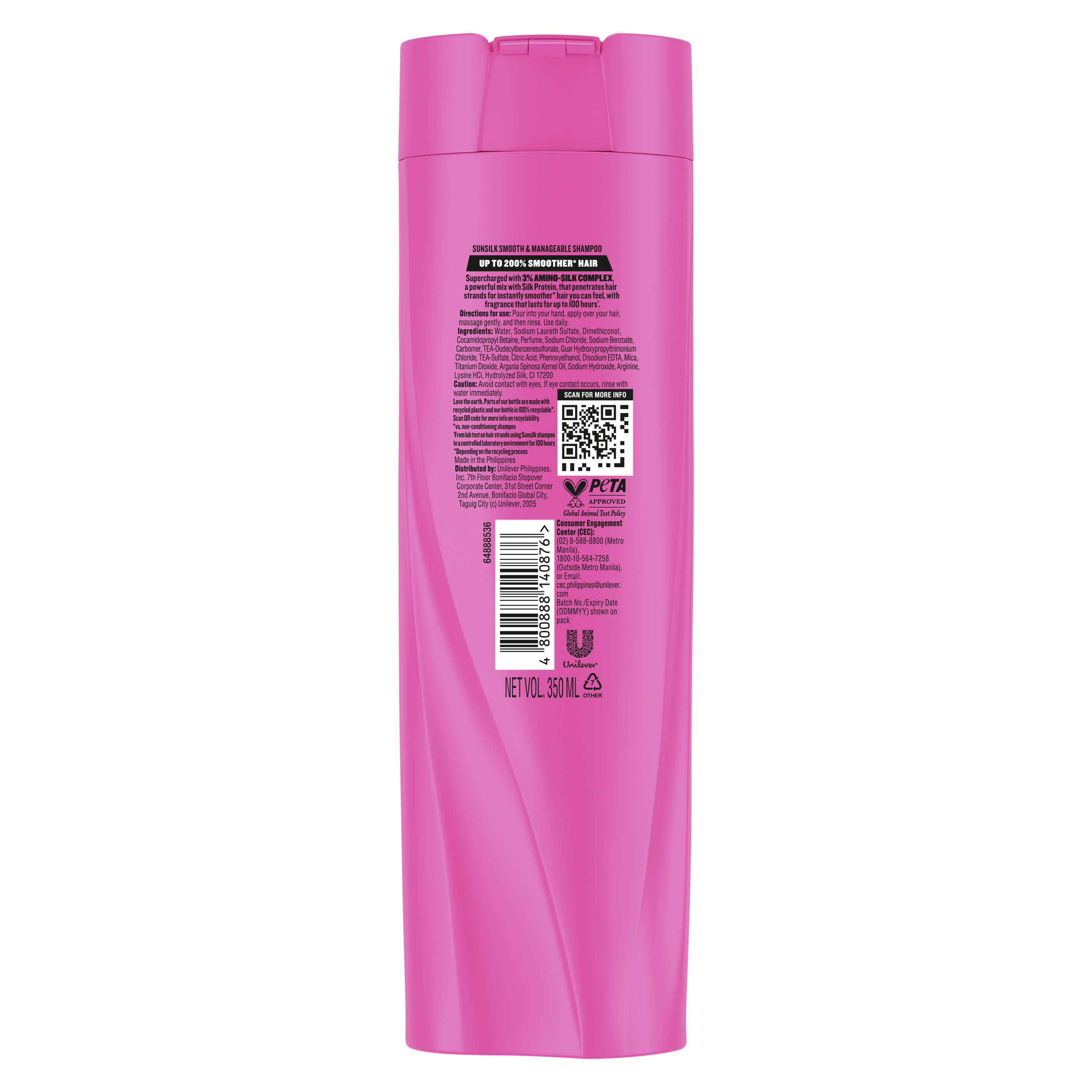 NEW Sunsilk Pink Smooth & Manageable 180ML