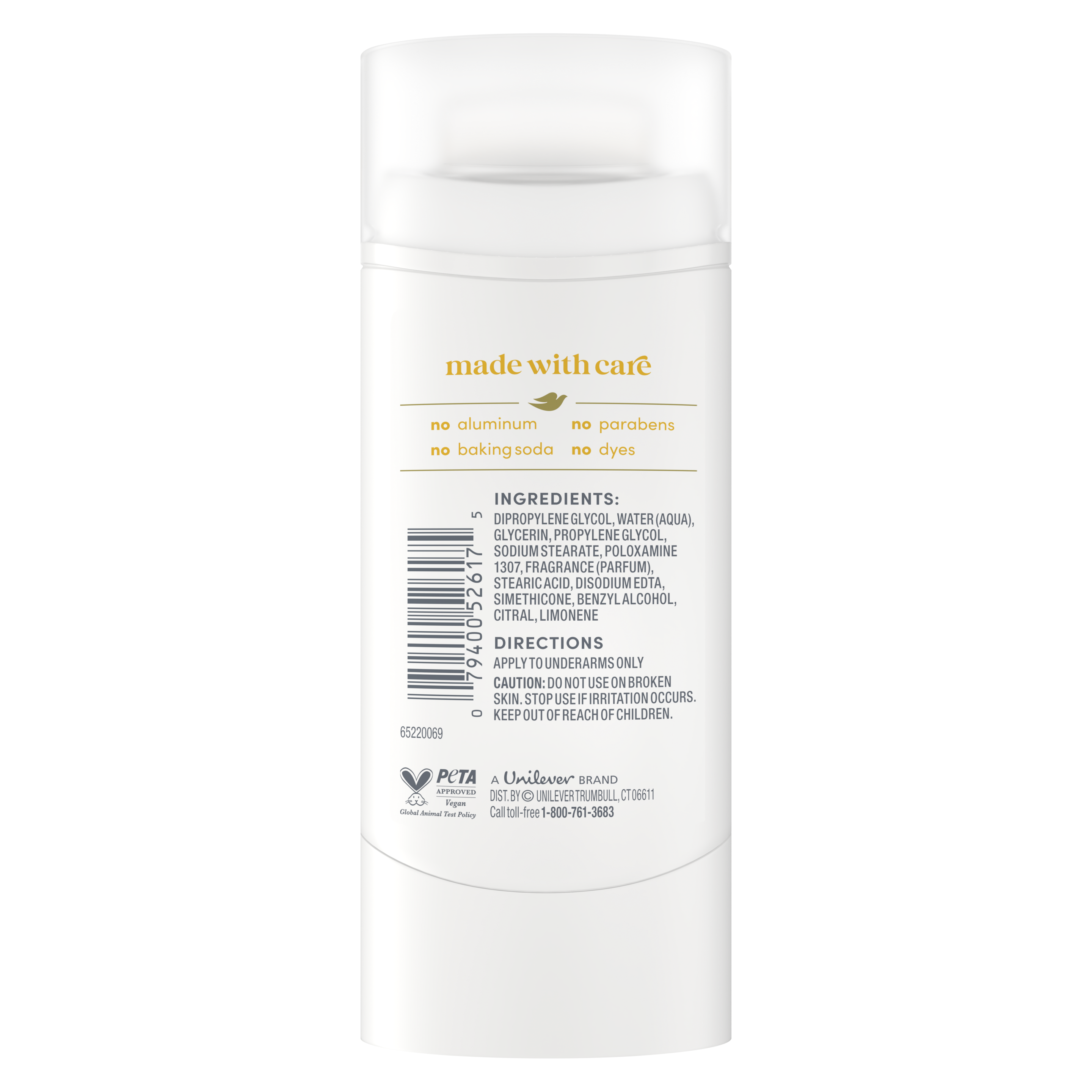 Aluminum Free Deodorant Stick Citrus Pop