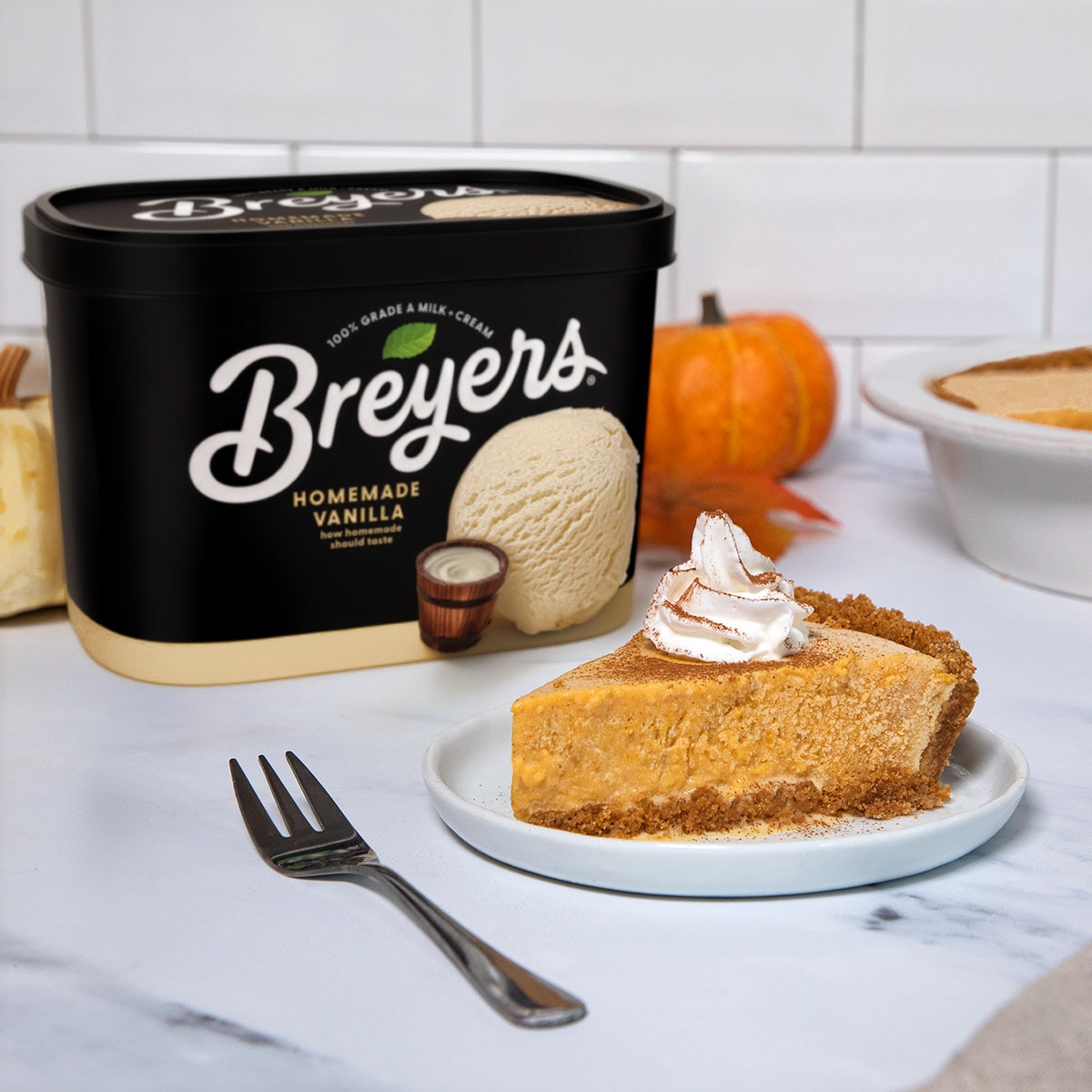 Pastel helado de calabaza