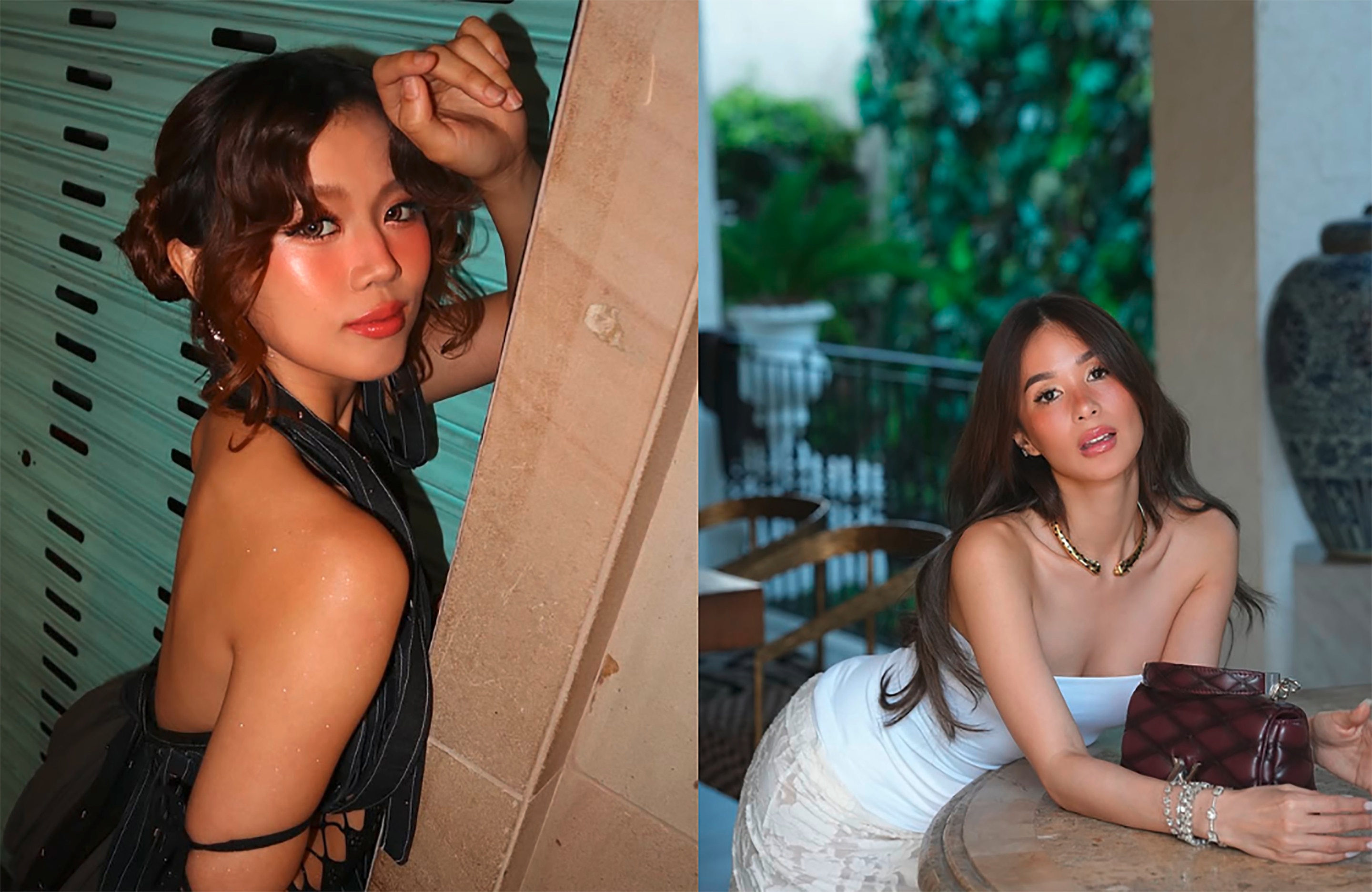 Filipina celebrities wearing blush makeup.