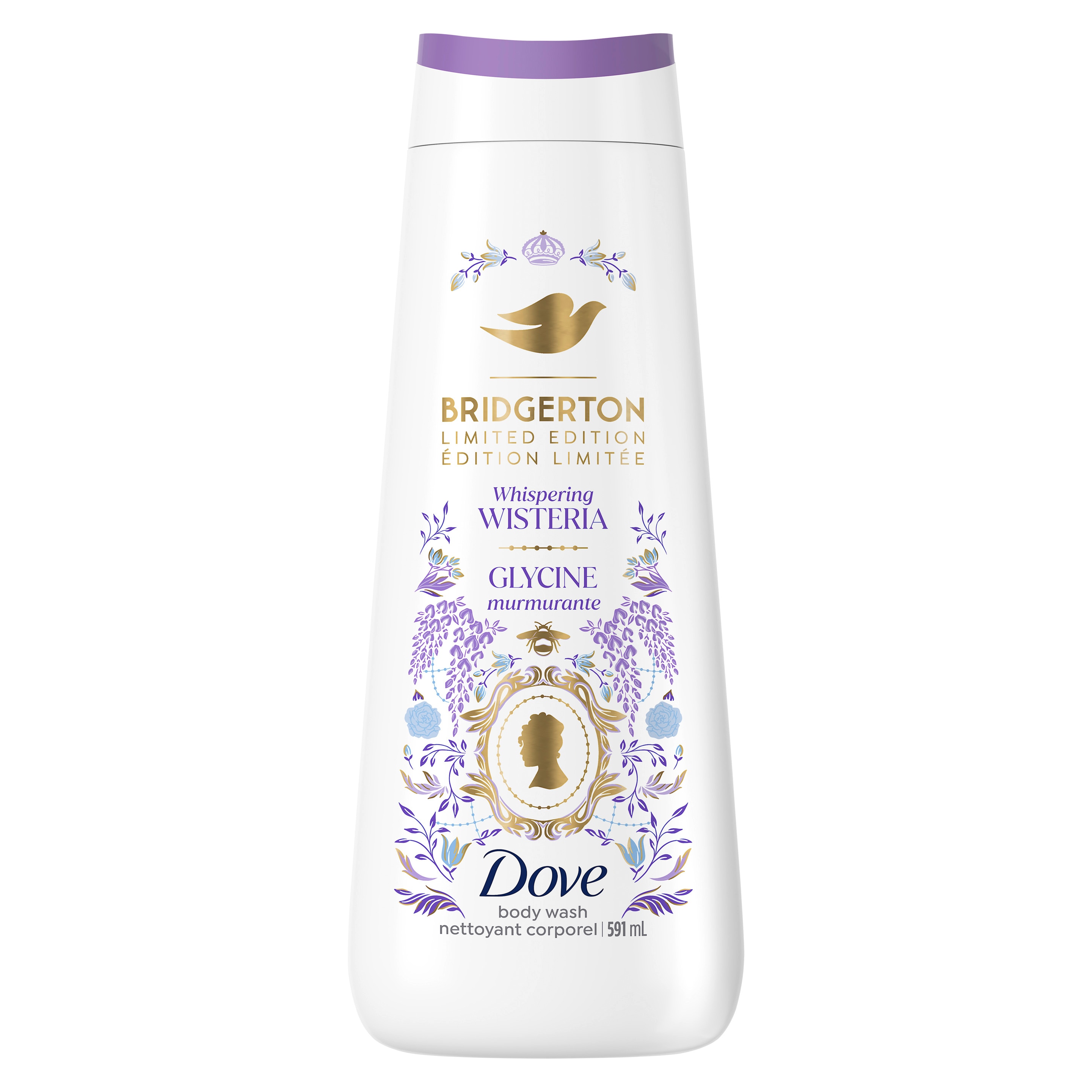 Dove x Bridgerton Whispering Wisteria Body Wash