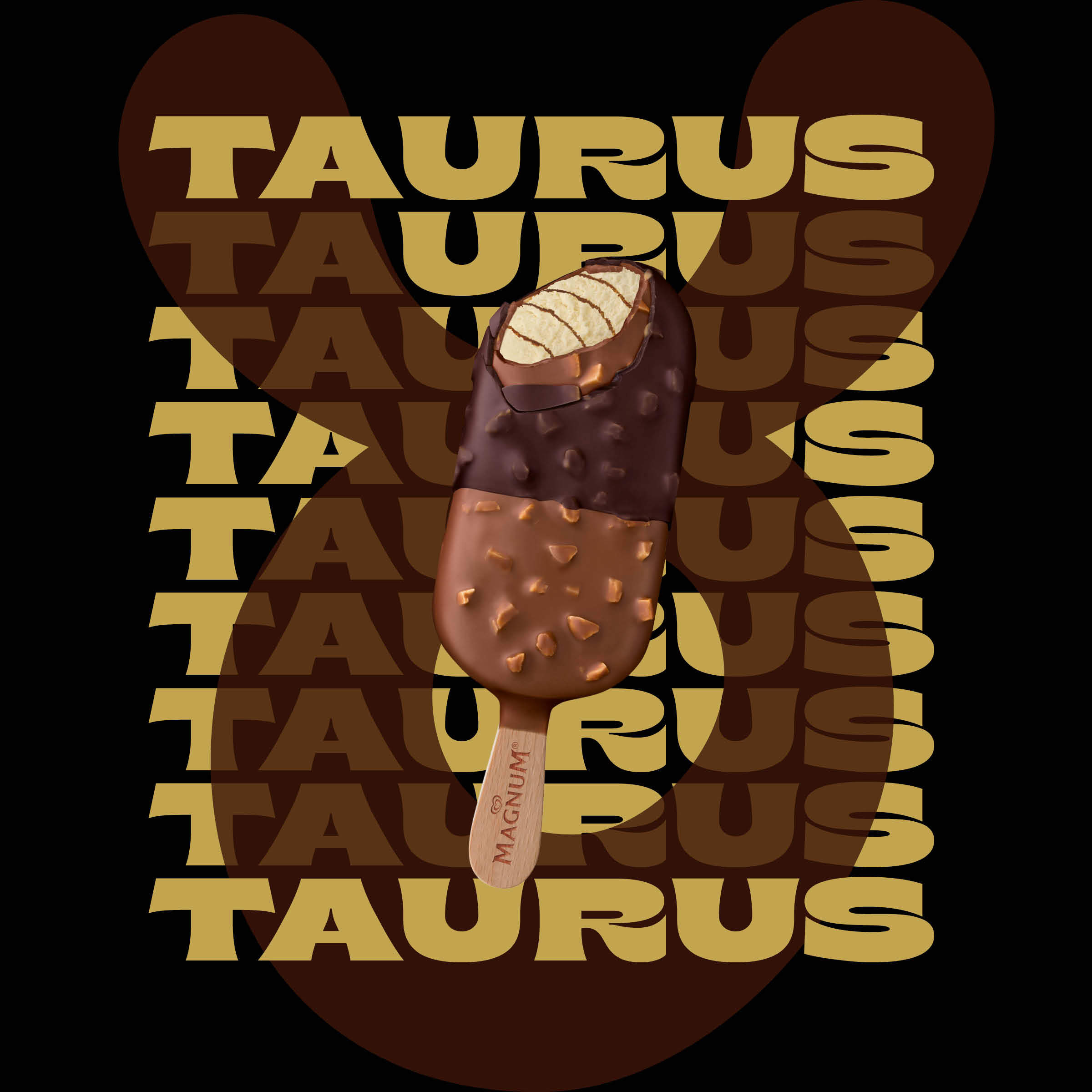 Magnum Almond Duet bar is the ice cream flavor for Taurus.