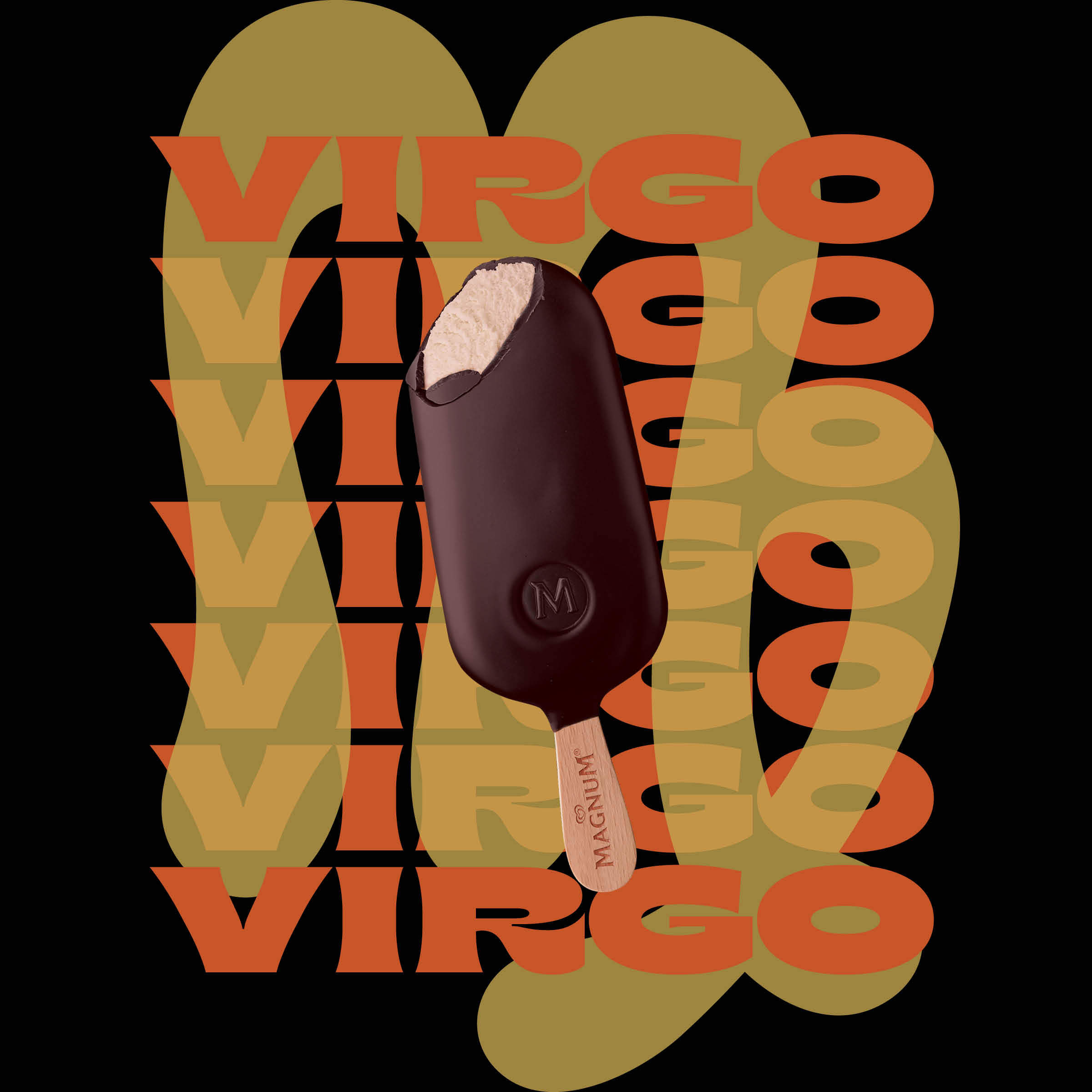 Magnum Dark Chocolate bar is the ice cream flavor for Virgo.