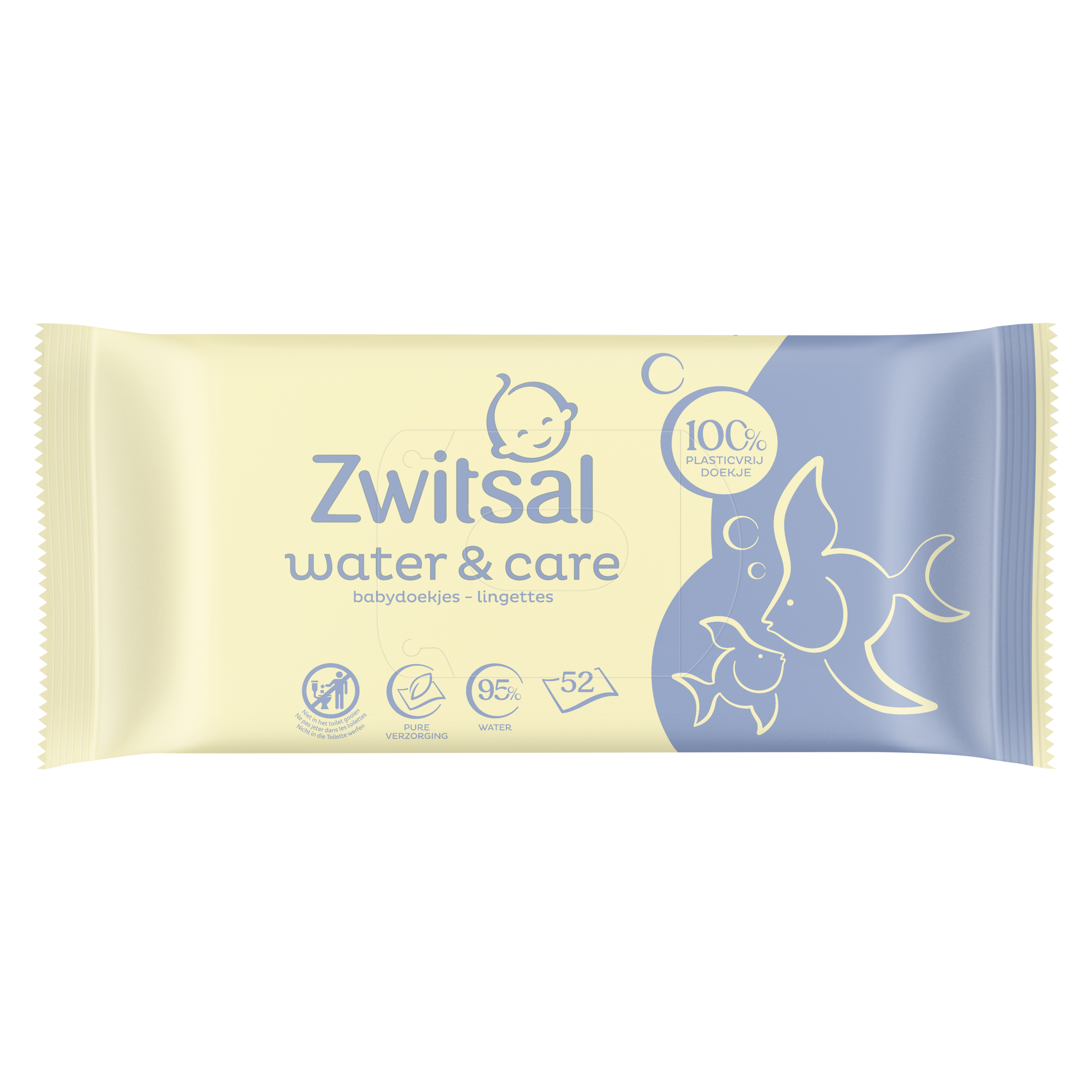 Water & Care Babydoekjes 52 stuks packshot
