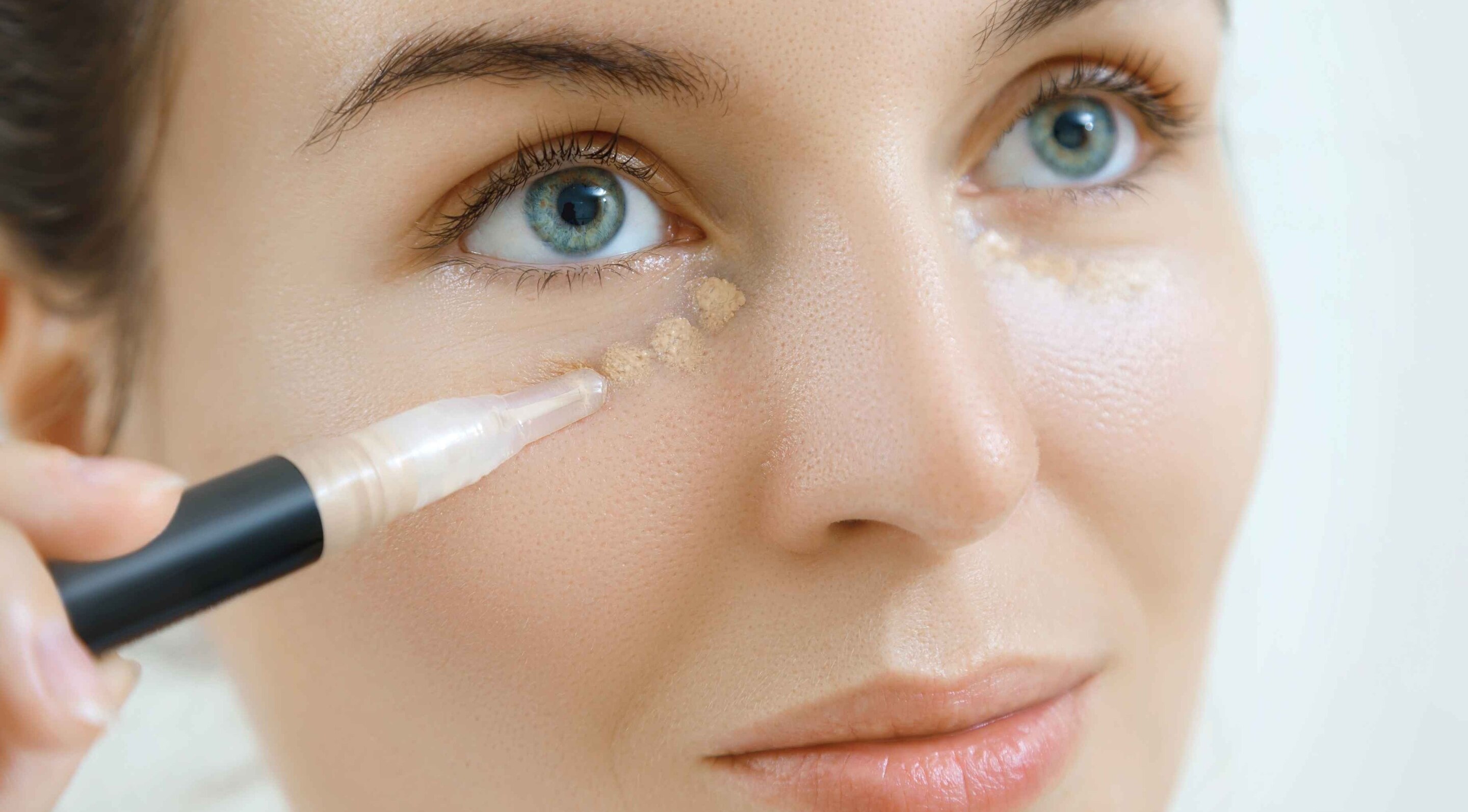 Dot concealer on target areas