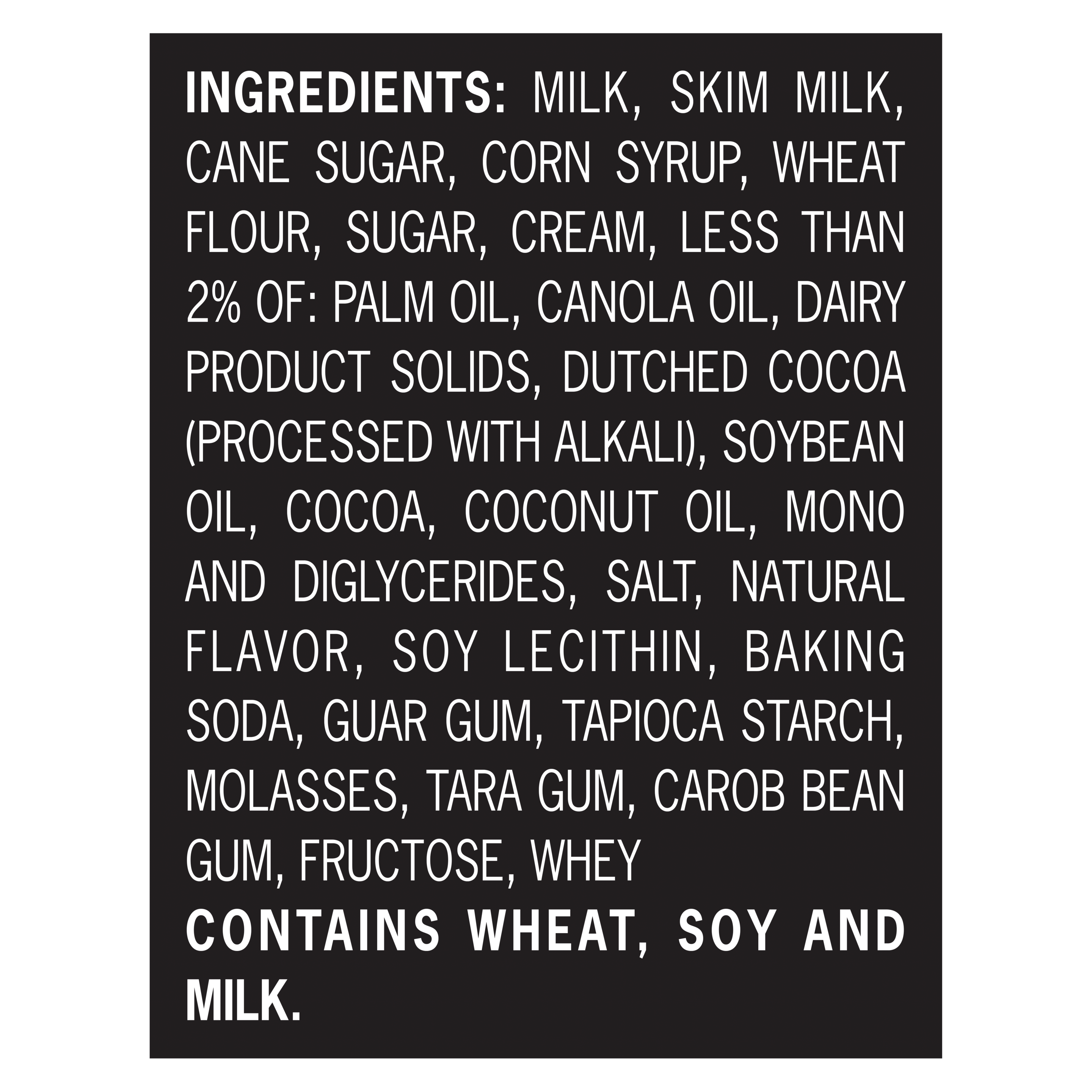 A 48 ounce tub of Breyers® Double Cookie Crumble Ingredient List