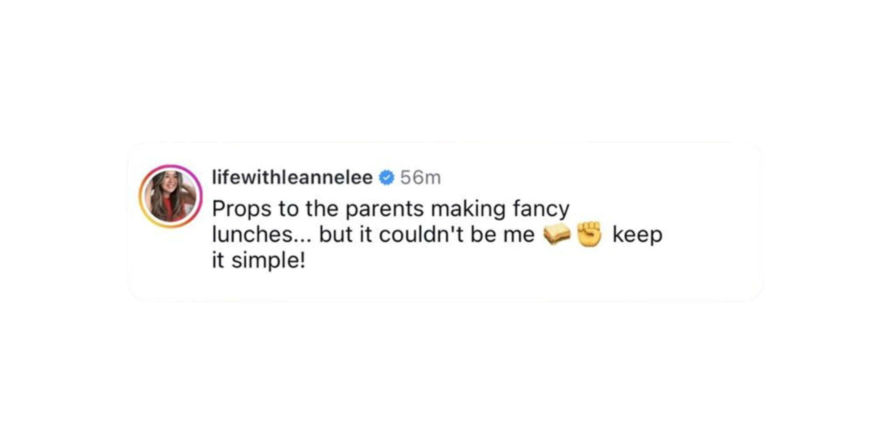 testimony from @lifewithleannelee for Hellmann's back to school