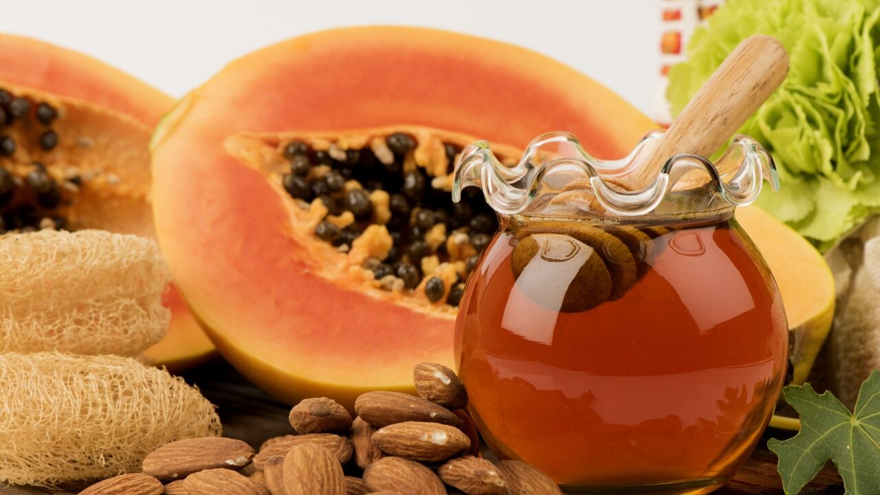 Papaya & Honey Face Pack for Radiant Skin -For dull, dry, or normal skin