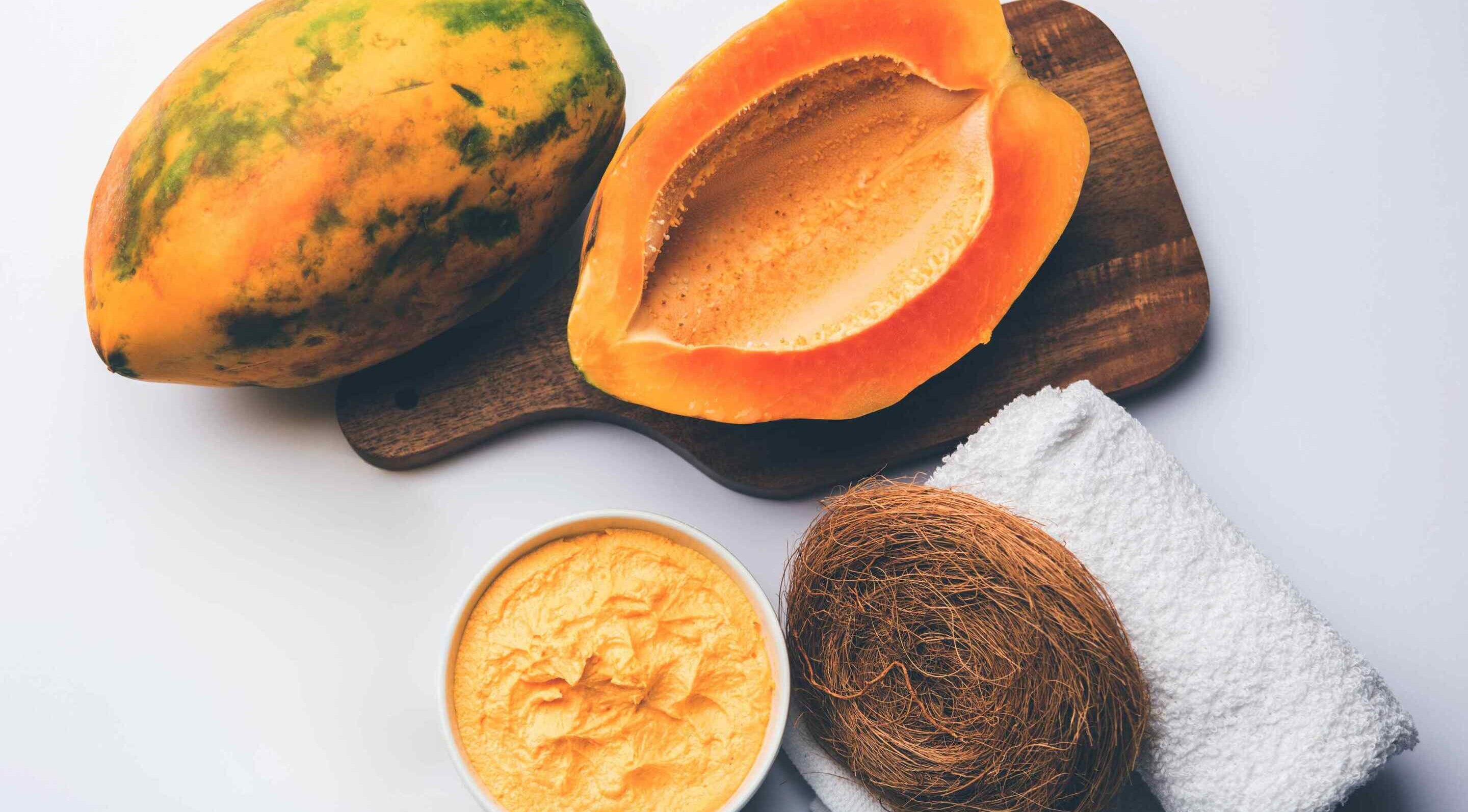 Papaya Enzyme Face Pack for Gentle Exfoliation &amp; Glow