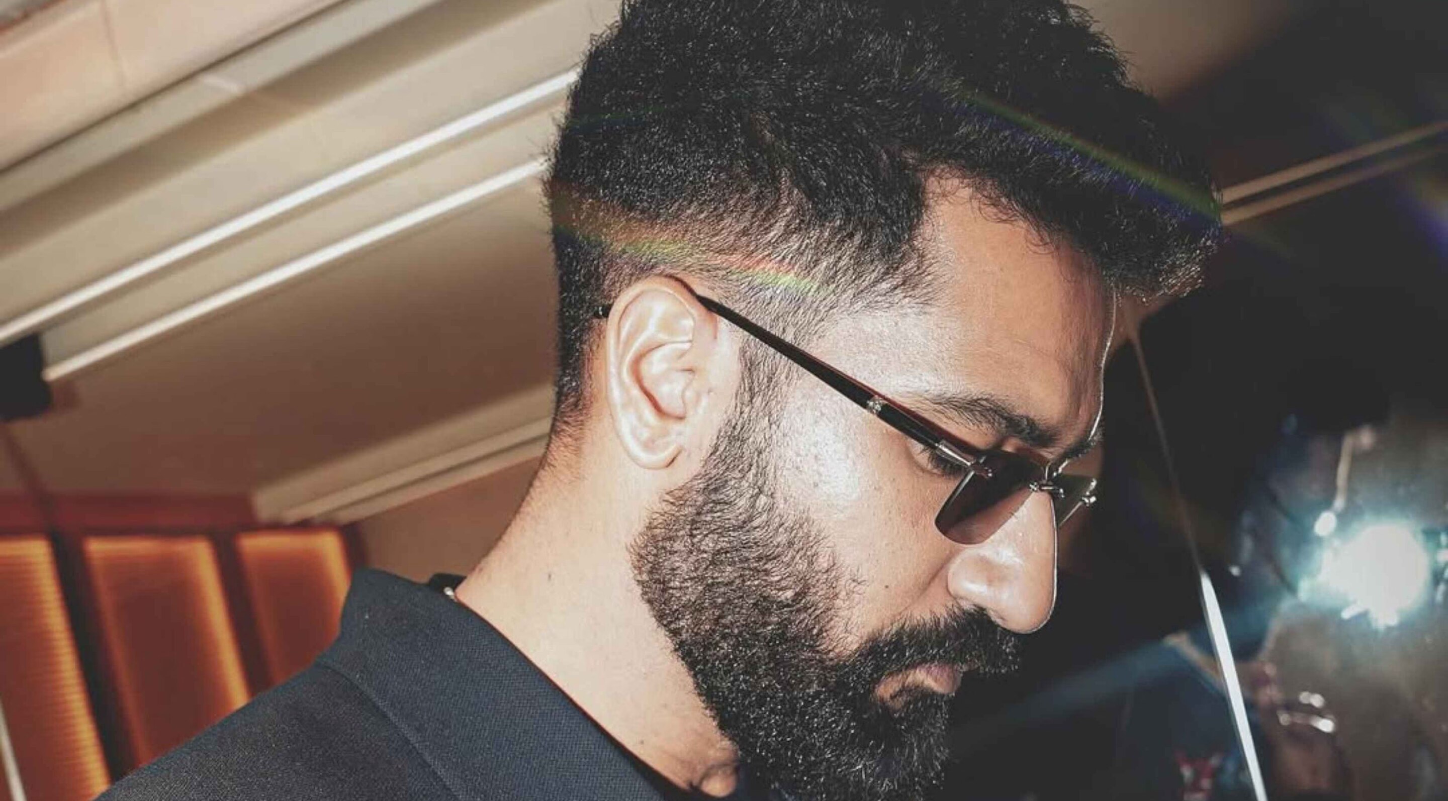 Low Fade with Messy Waves &amp; Fringe