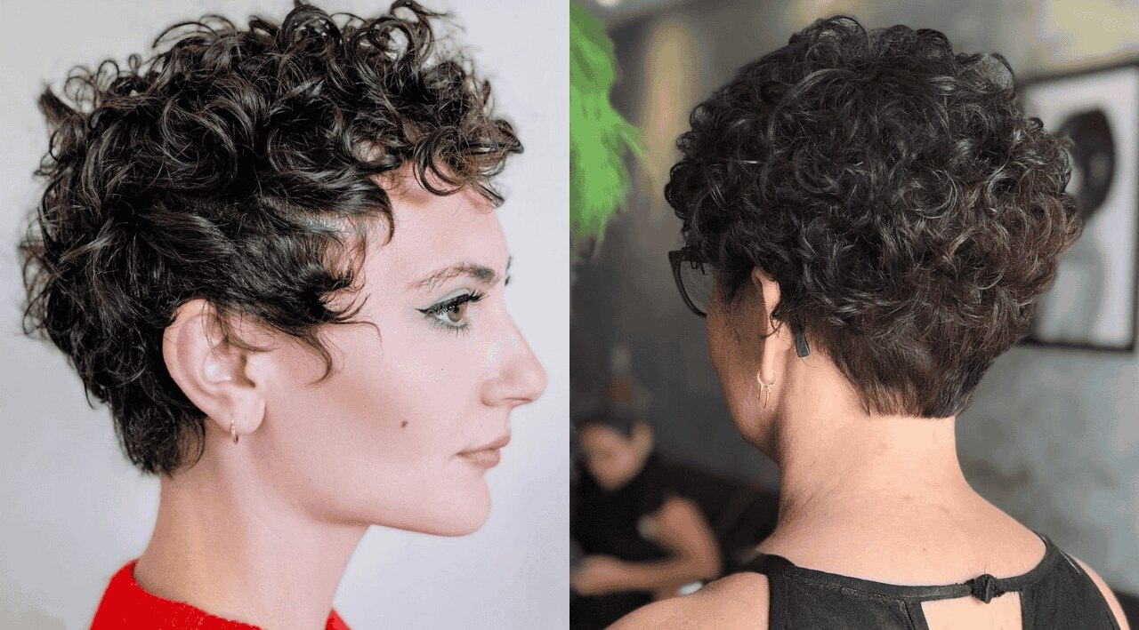 Curly pixie for curly hair