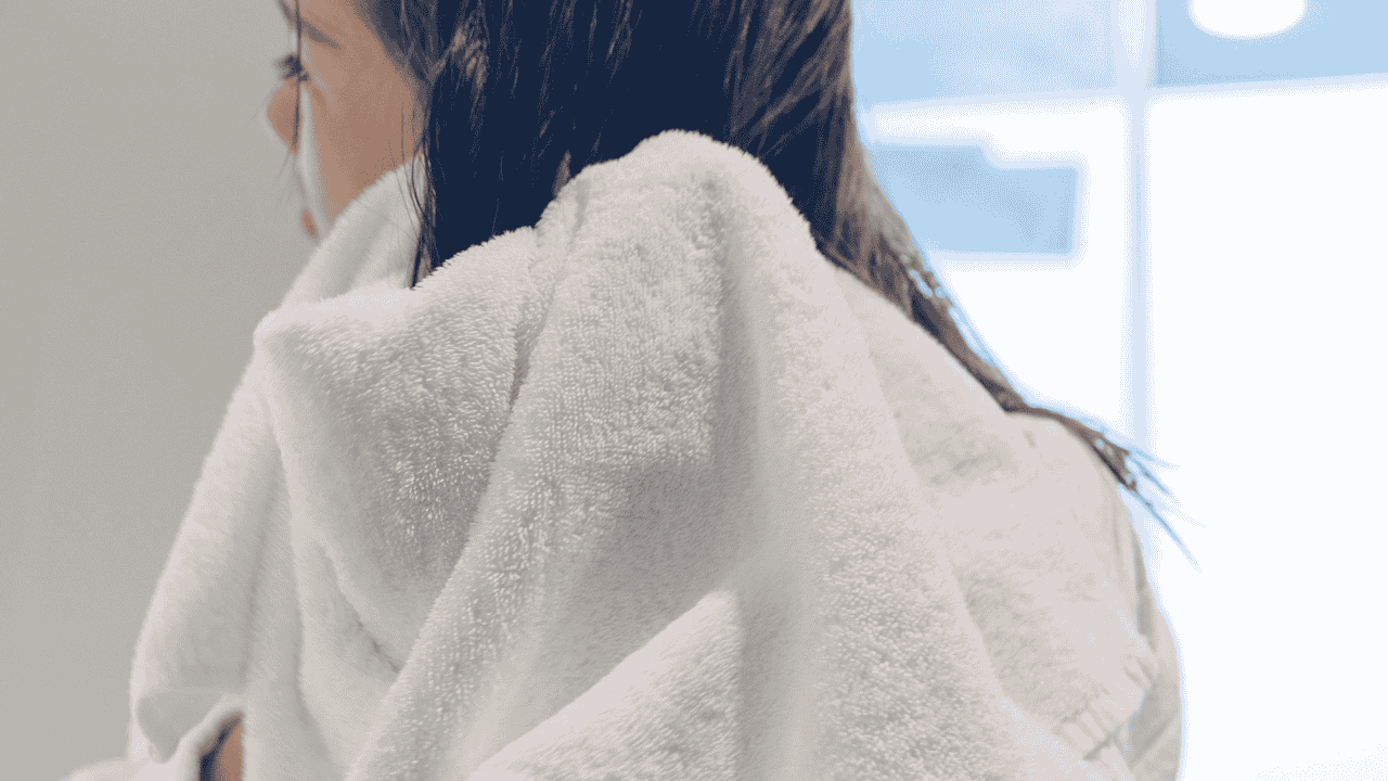 Do not rub your hair with a towel
