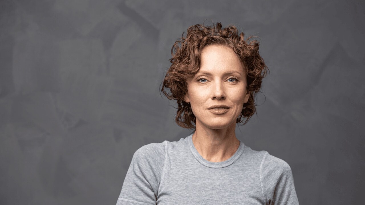 Long curly pixie cut