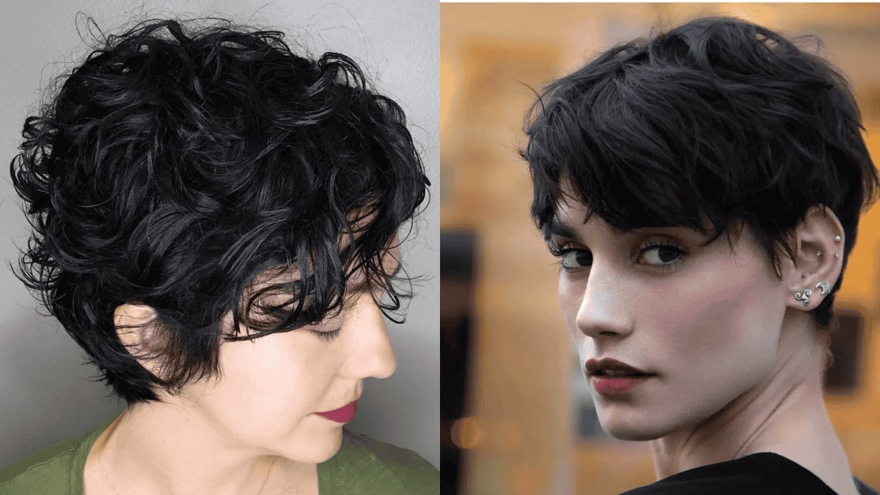 Wavy pixie for curly hair
