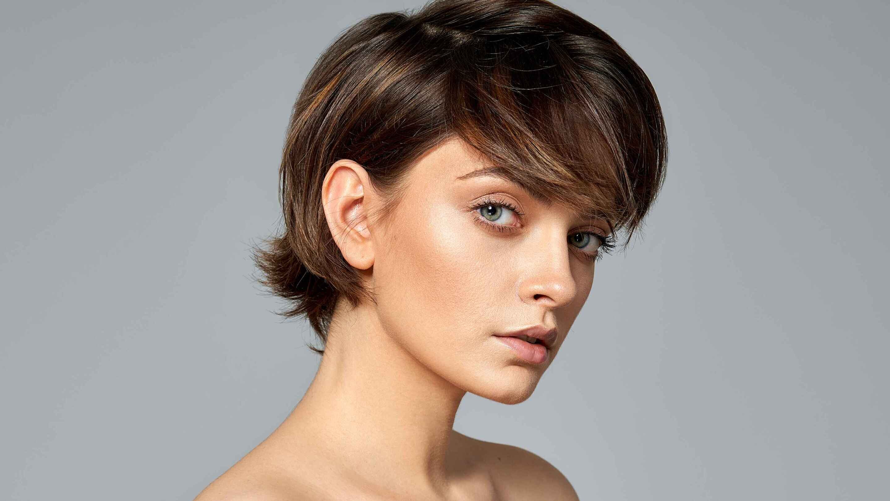 A pixie cut