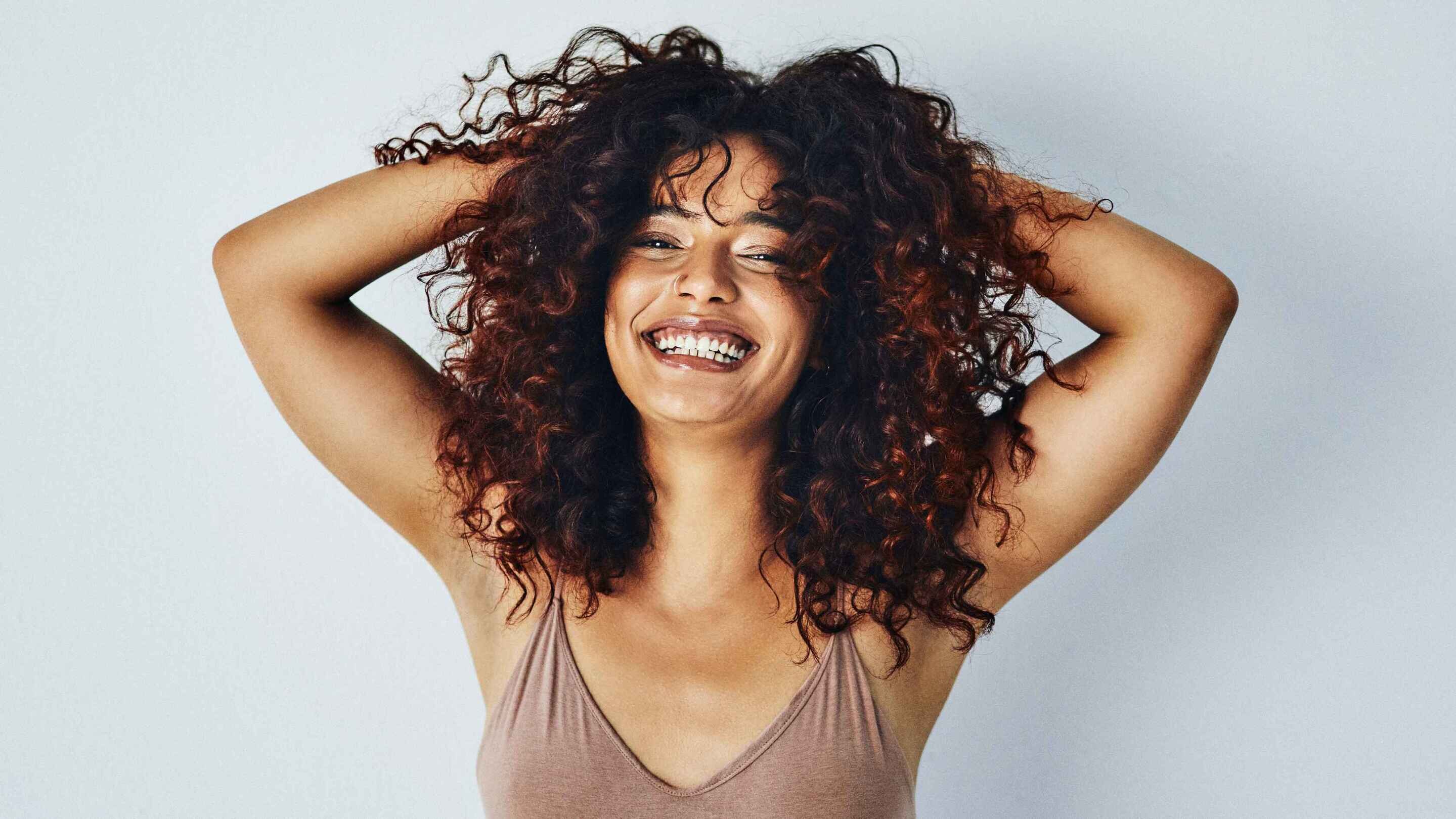 A long curly lob