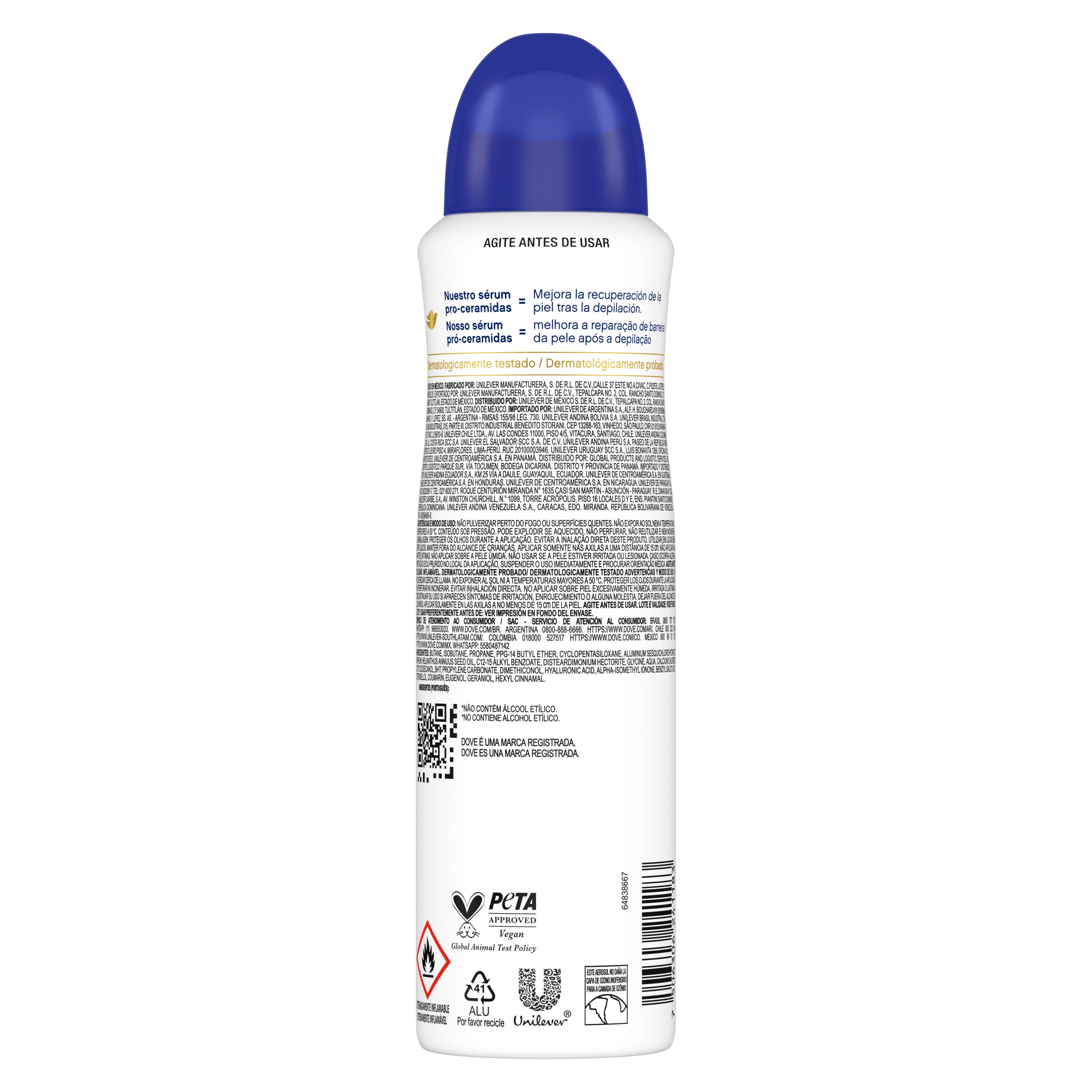 Antitranspirante en Aerosol Dove Original