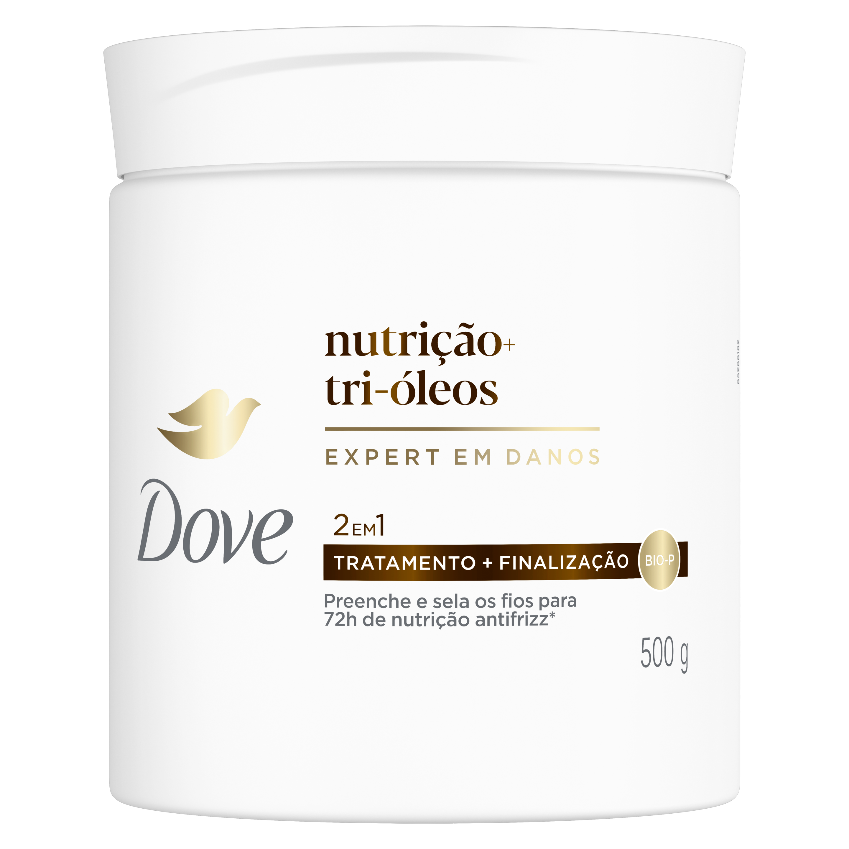 Máscara de Tratamento + Finalizador 2 em 1  DOVE Nutrição + Fusão de Óleos 500g
