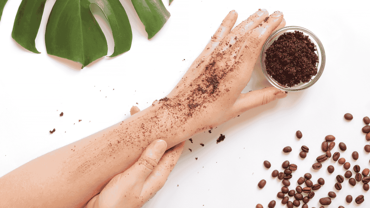 2. Coffee Grounds Scrub