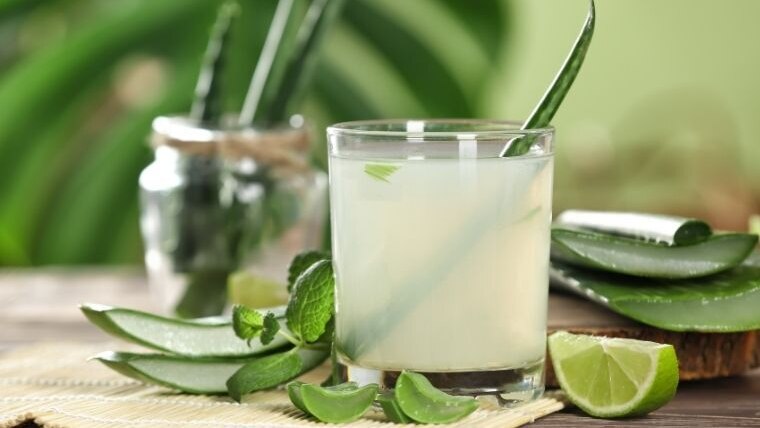 Pure aloe vera juice for normal hair