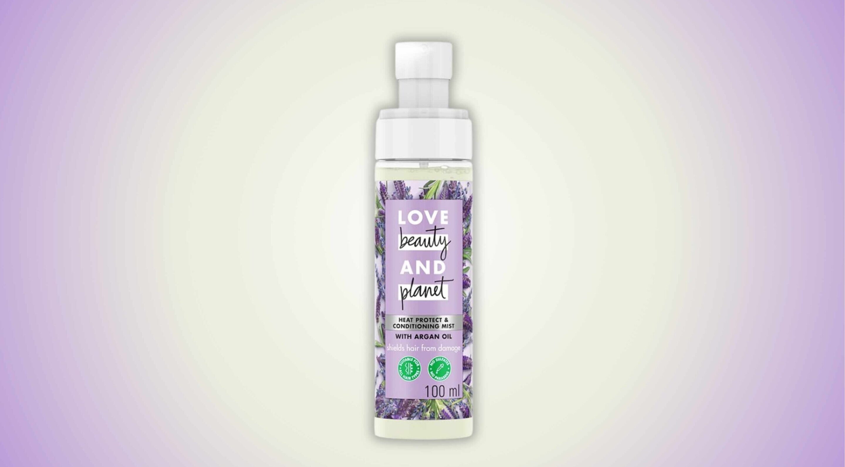 Love Beauty and Planet Argan Oil &amp; Lavender Heat Protection Spray 