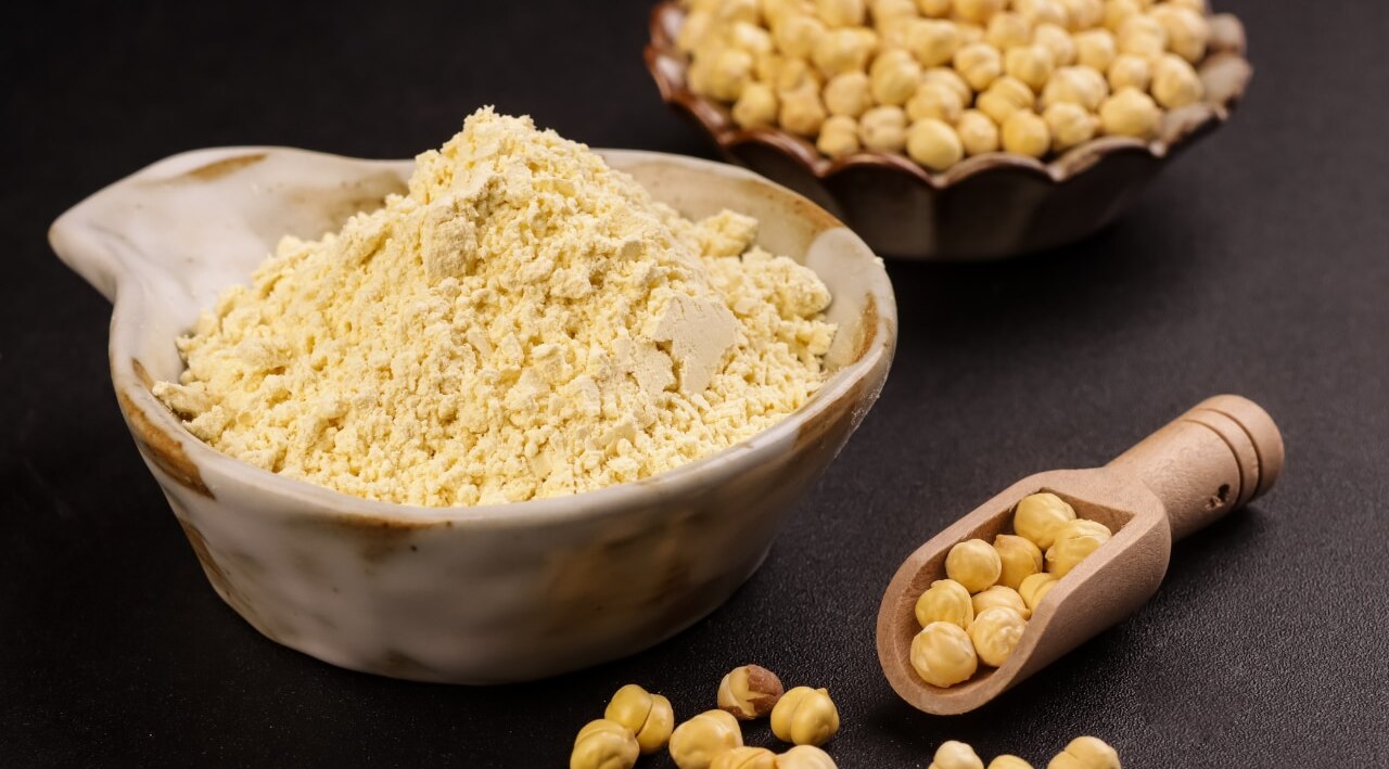 Neem and gram flour hair pack for for silky hair