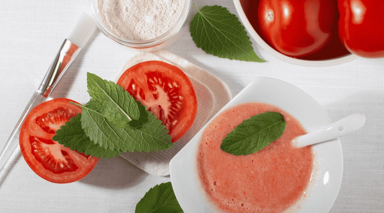 Rub tomato pulp