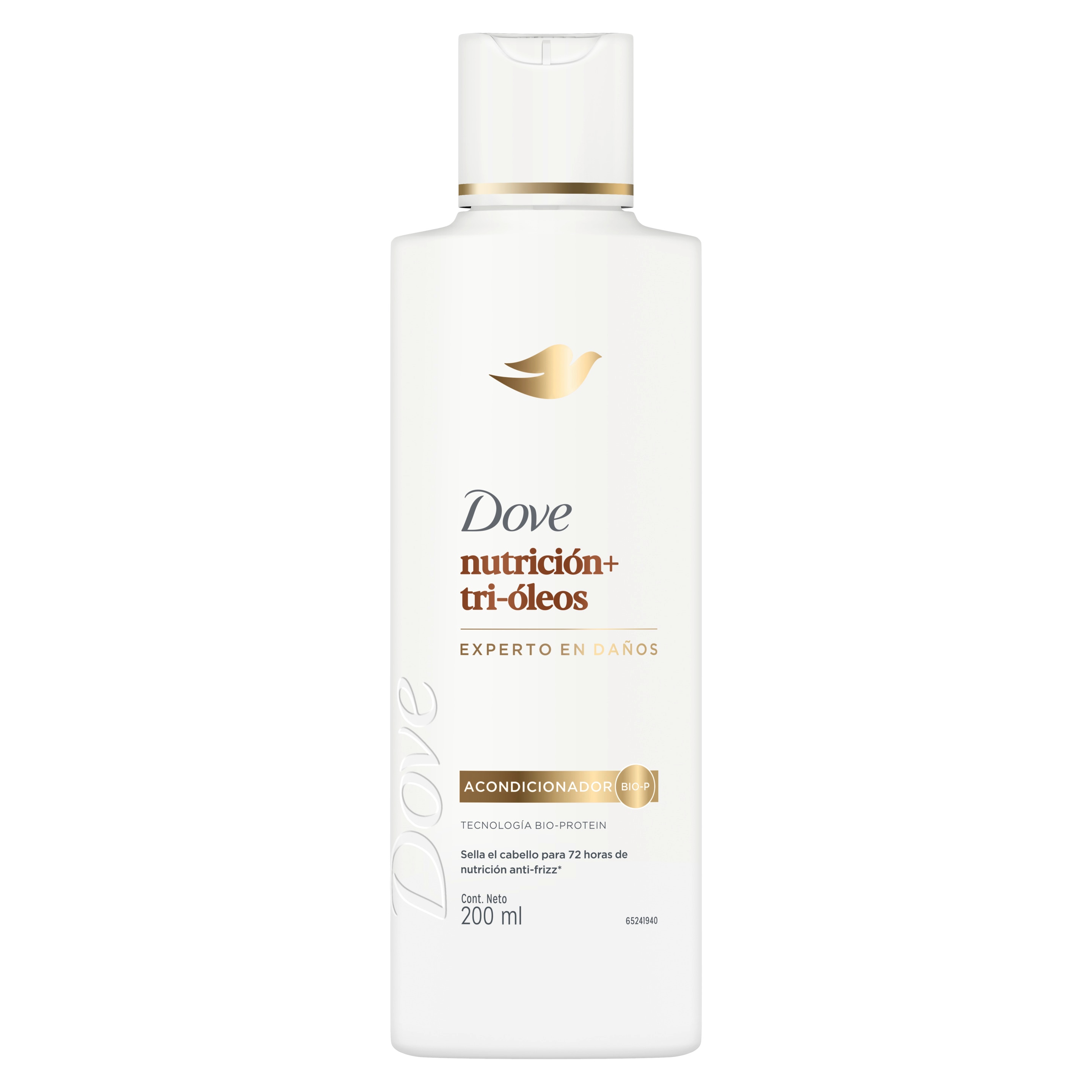 Frente de envase Dove acondicionador línea óleo nutrición 200ml packshot