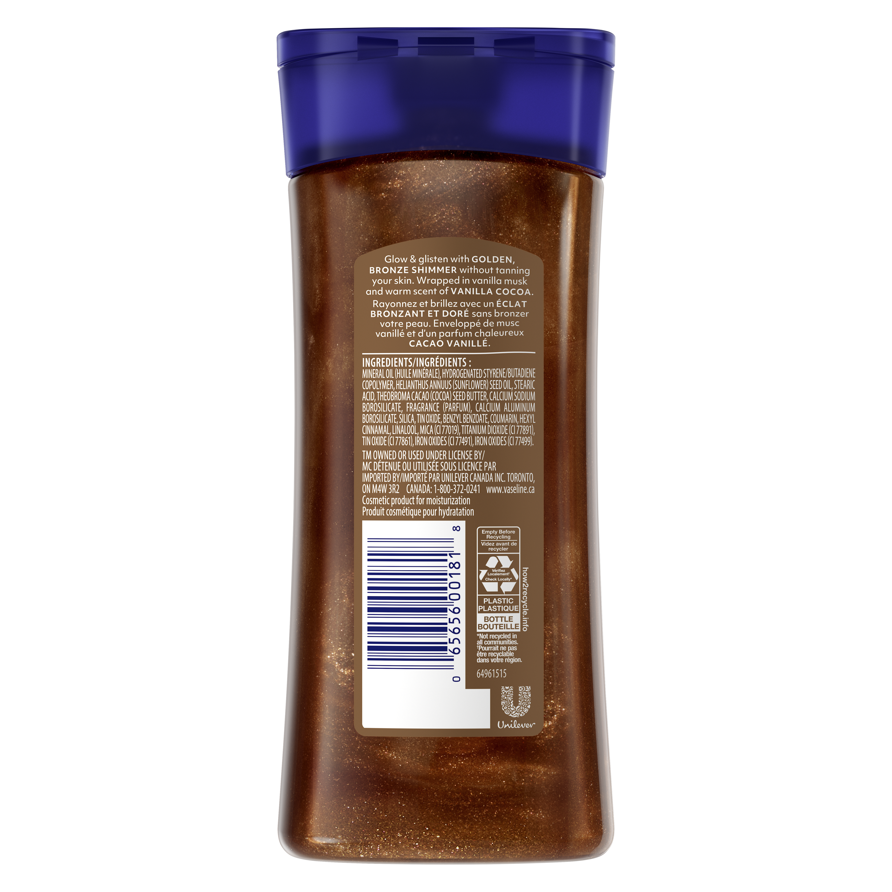 Huile en gel chatoyante pour le corps Vaseline® Éclat doré