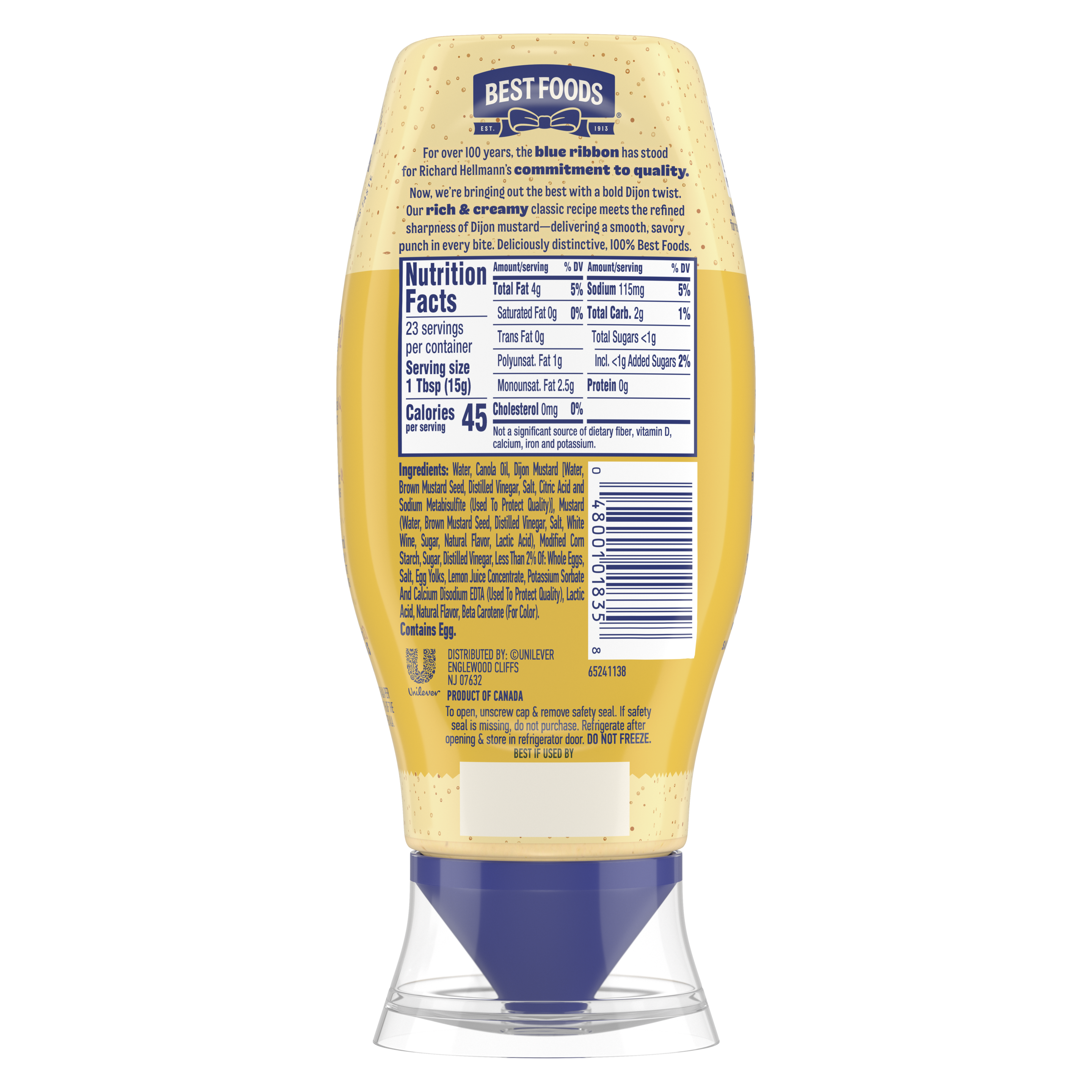 Dijo-Mayo Mayonnaise Dressing (back)