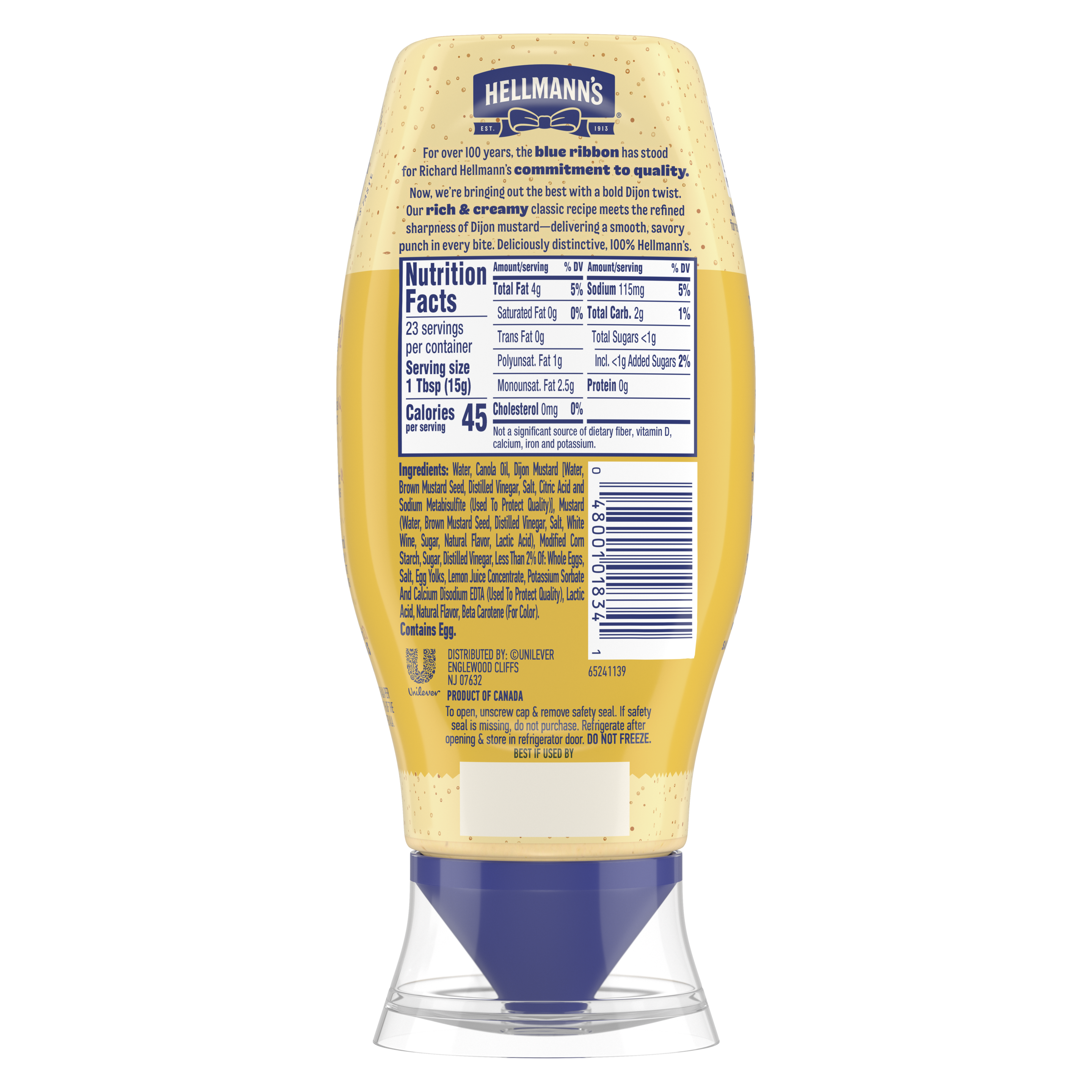 Dijo-Mayo Mayonnaise Dressing (back)