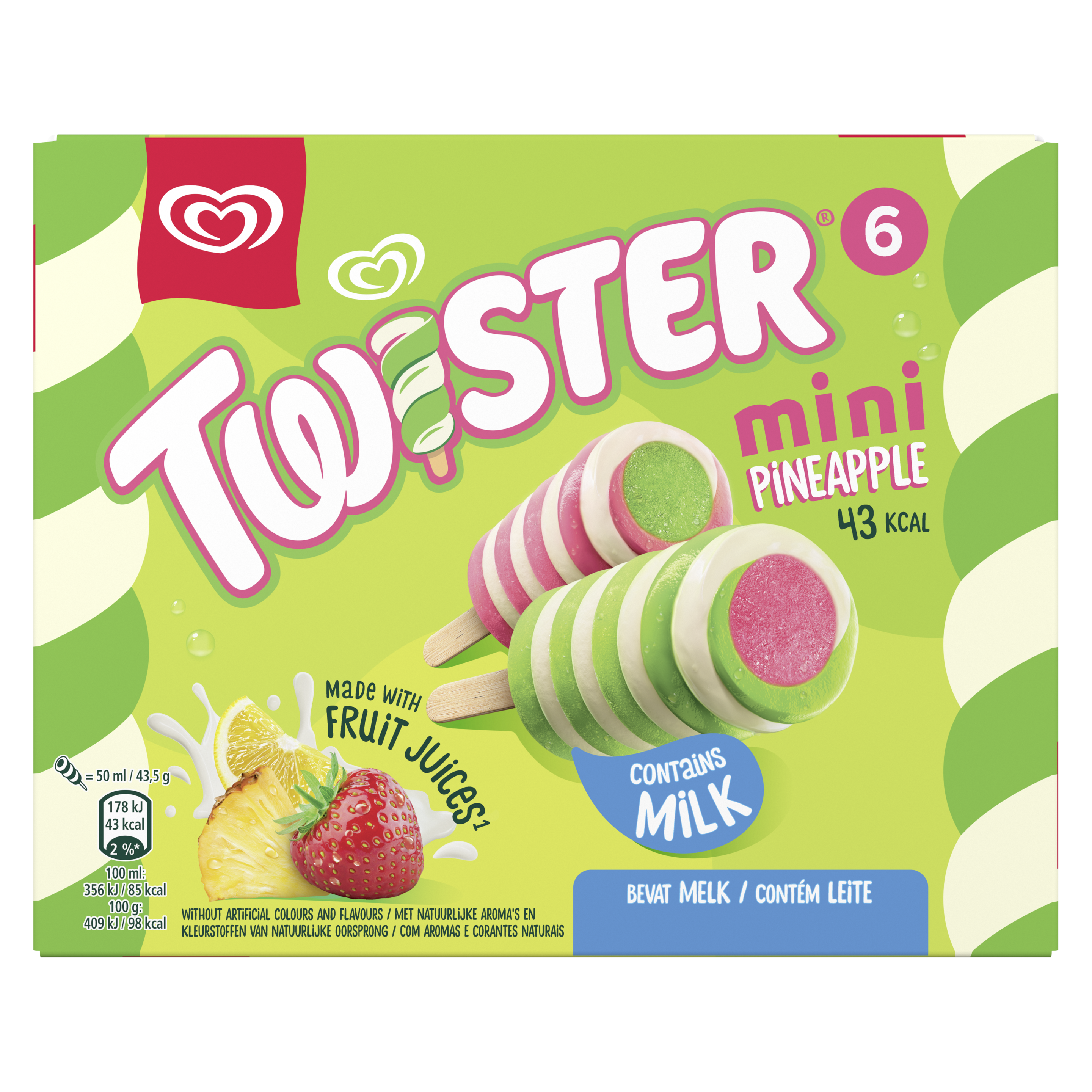 Multipack Mini Twister Ananás