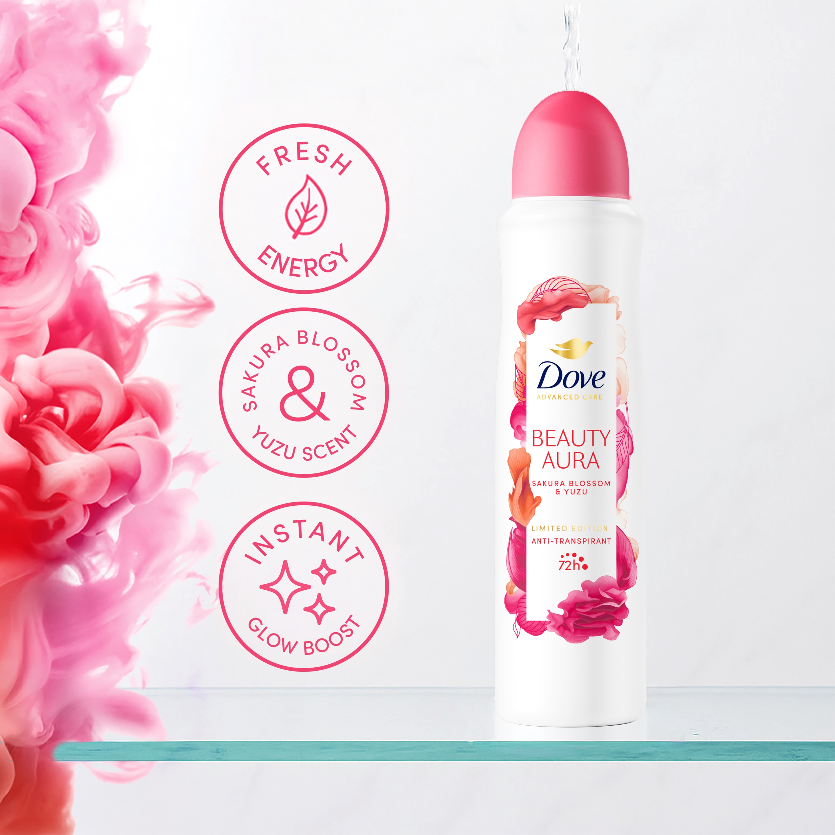 Dove Deo-Spray Antitranspirant Advanced Care Limited Edition Beauty Aura