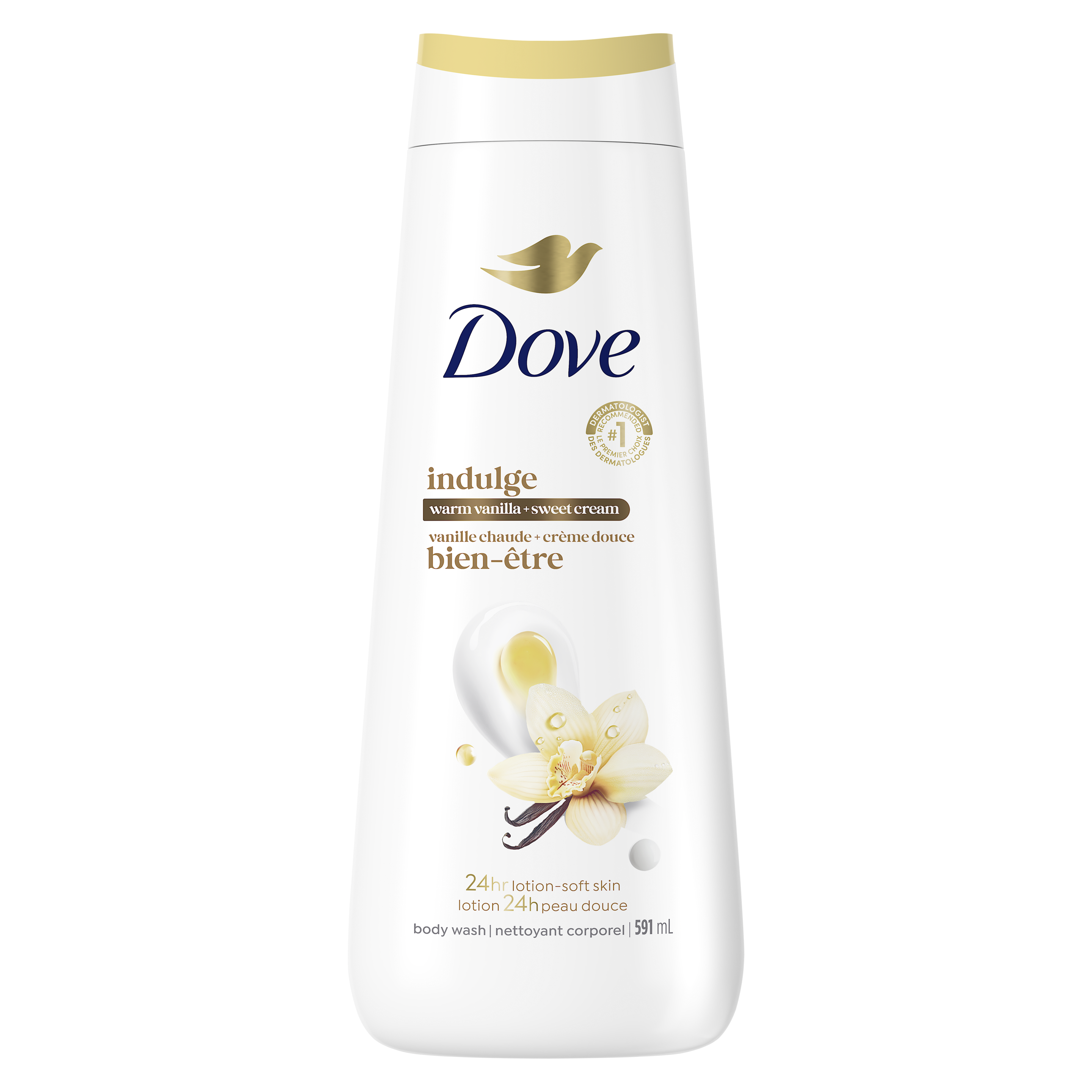 Warm Vanilla + Sweet Cream Body Wash 591ml packshot