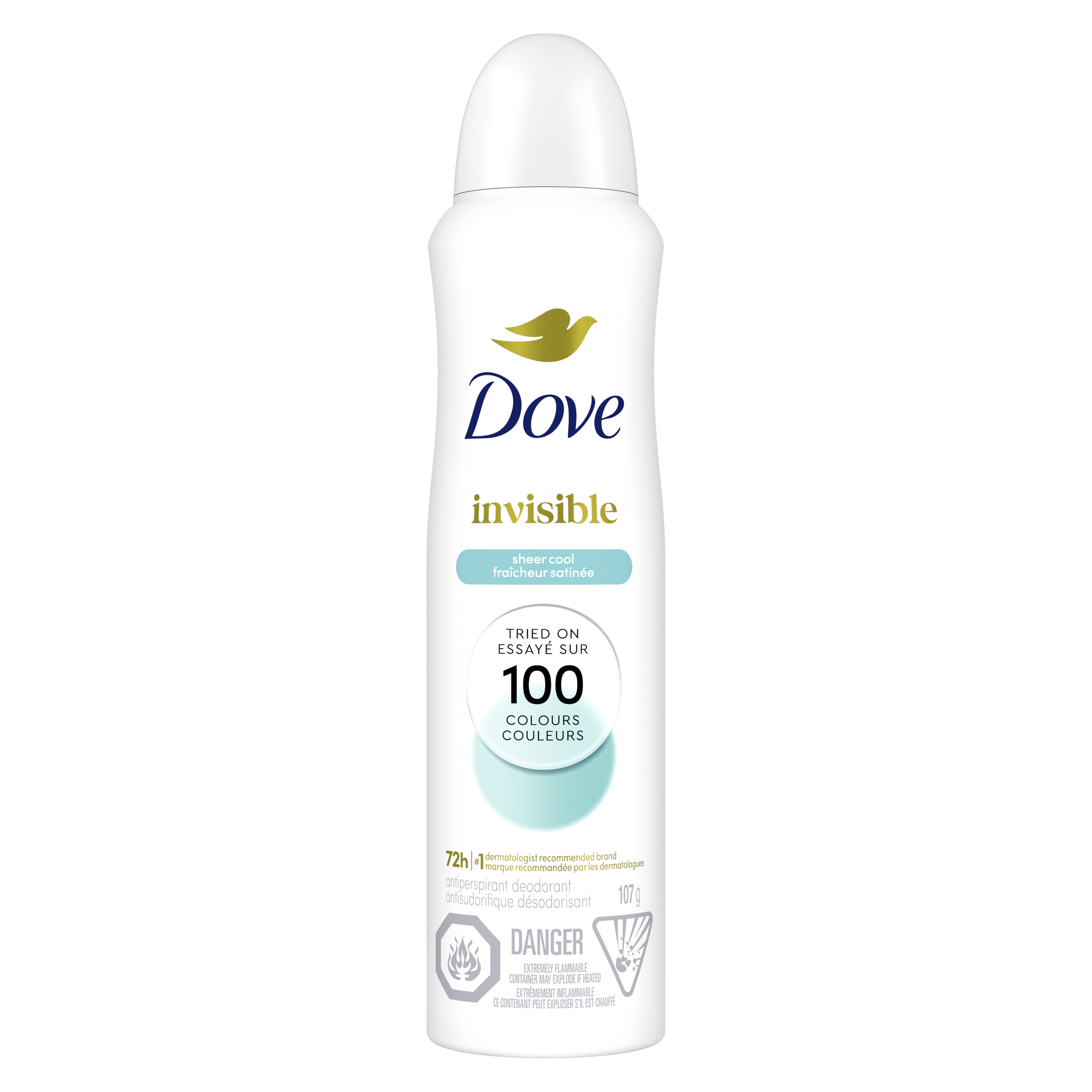 Advanced Care Invisible Sheer Cool Antiperspirant Deodorant Spray 107g Front packshot